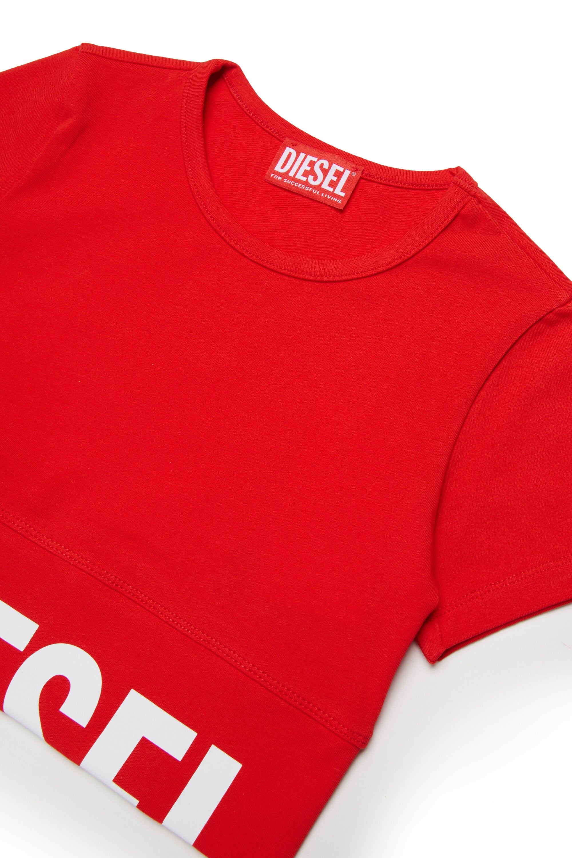 Camiseta de cuello redondo con logo