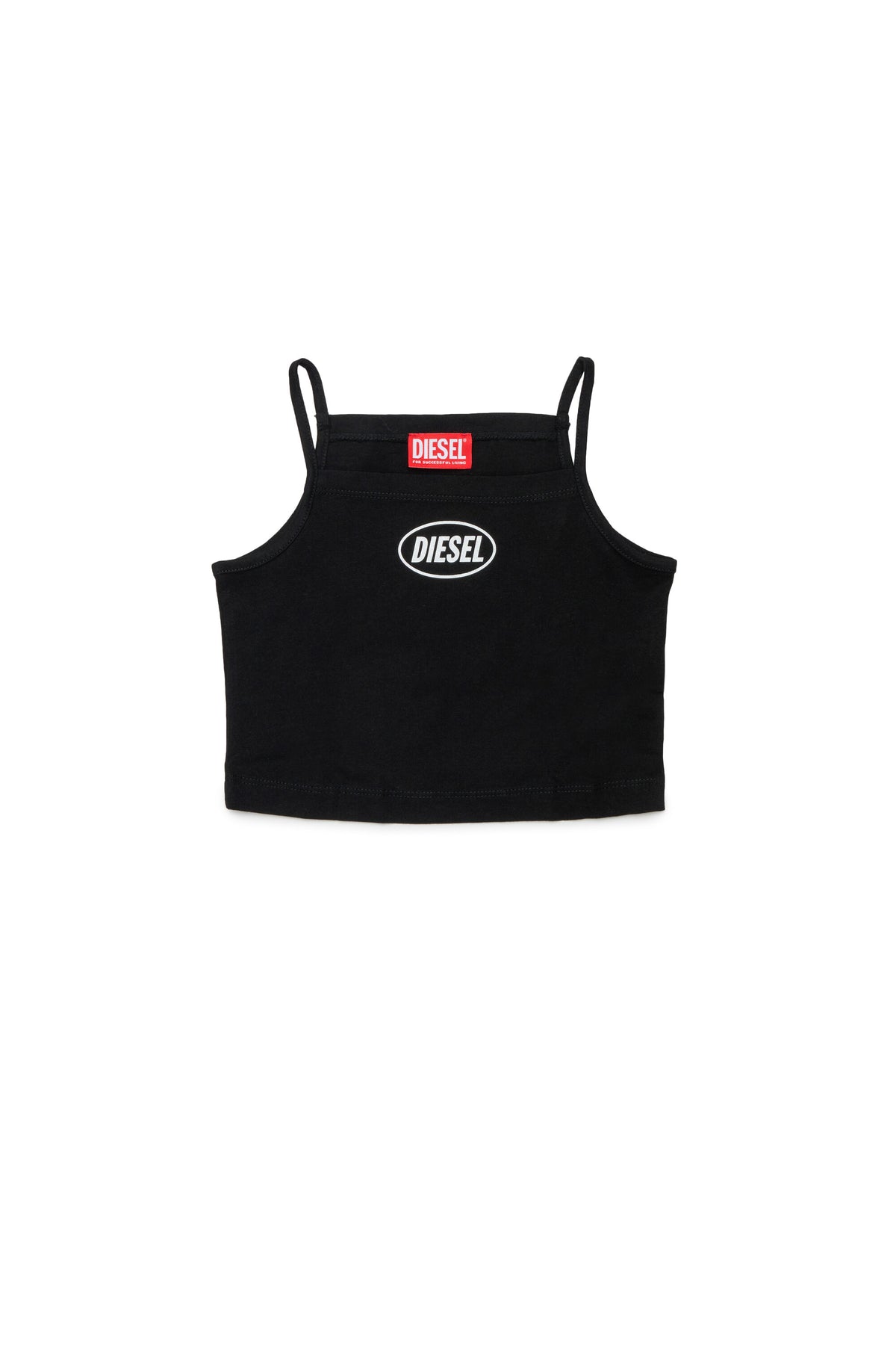 Sleeveless T-shirt with logo