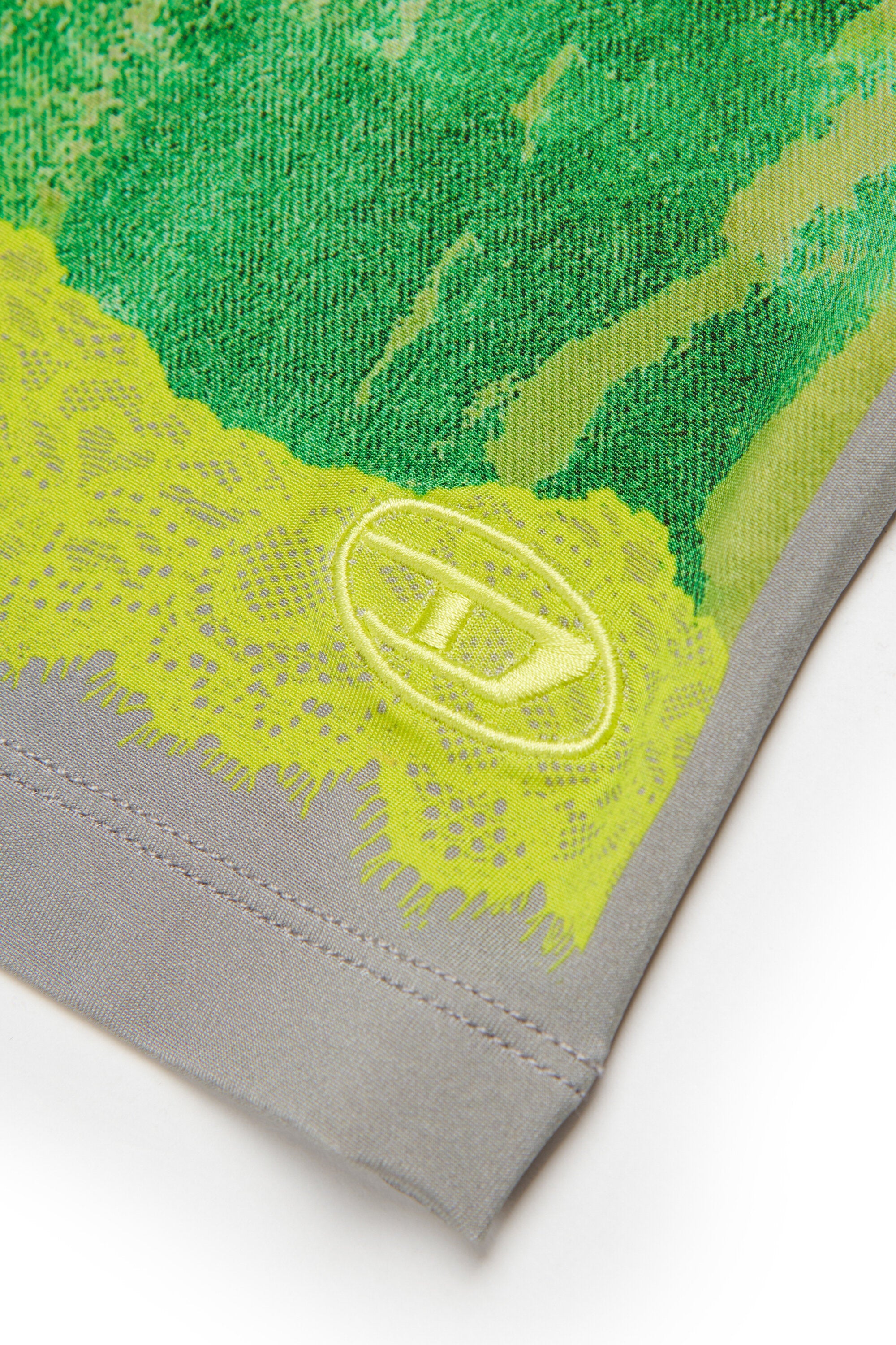 T-shirt with lace-effect print