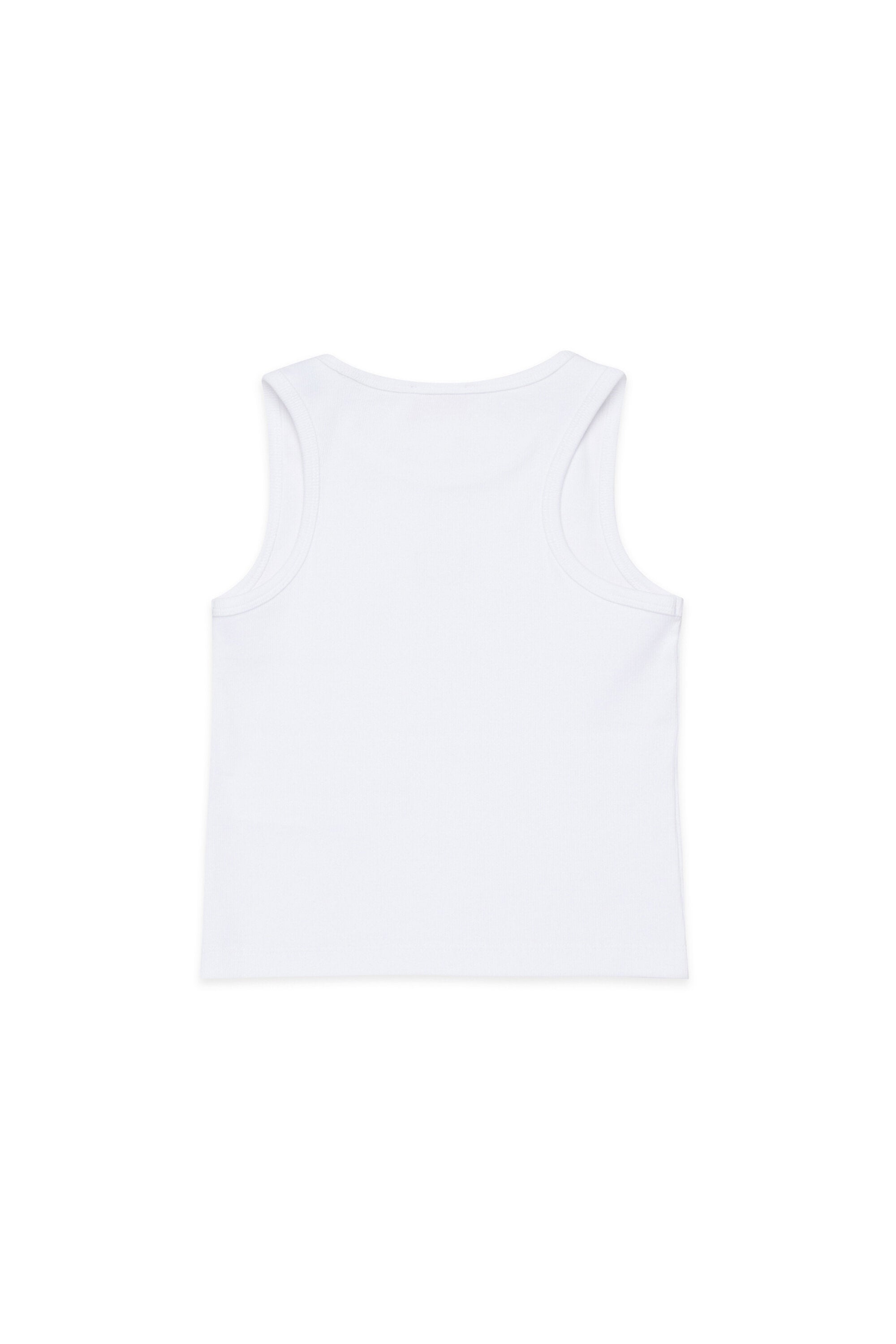 Sleeveless T-shirt with logo