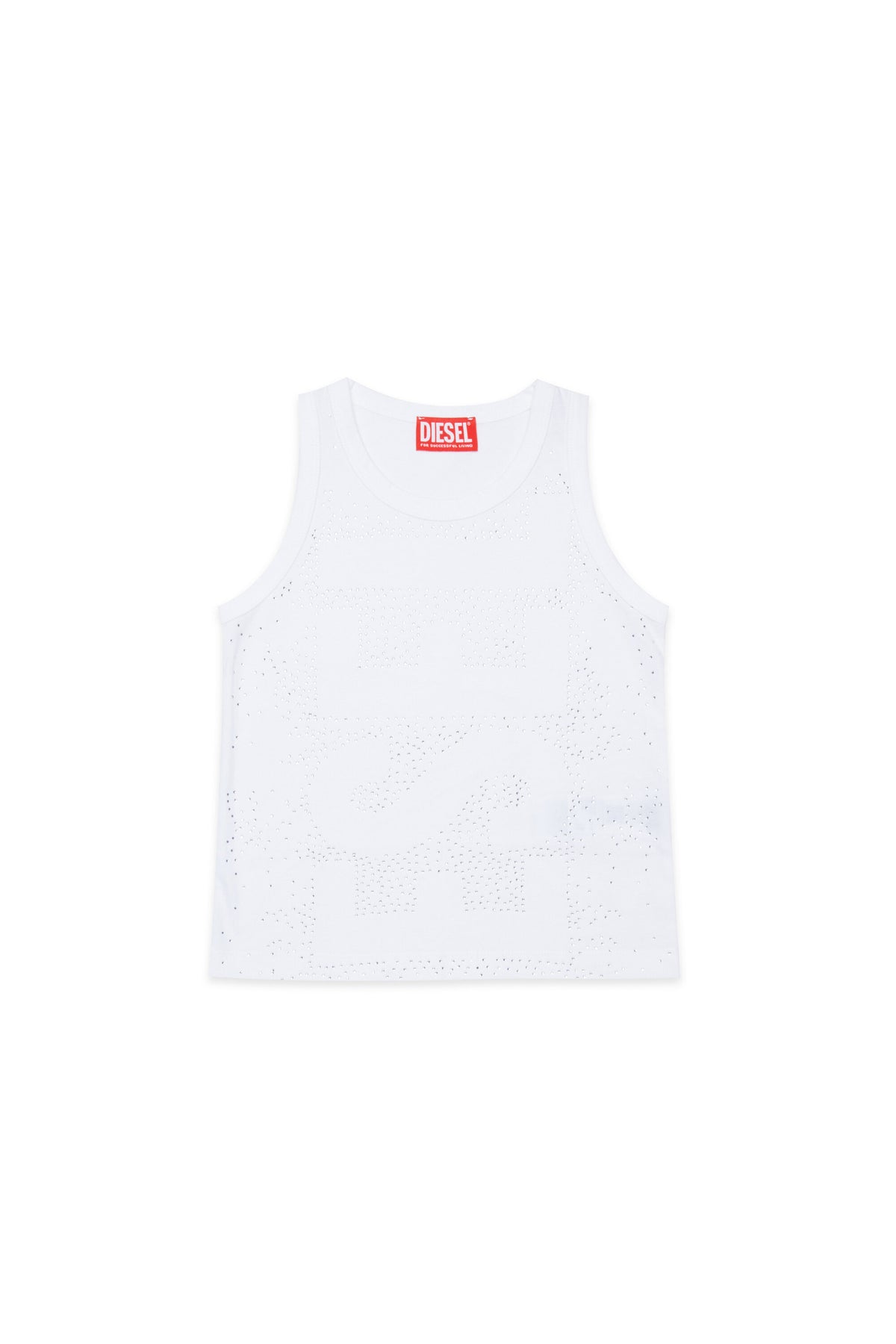 Sleeveless T-shirt with logo