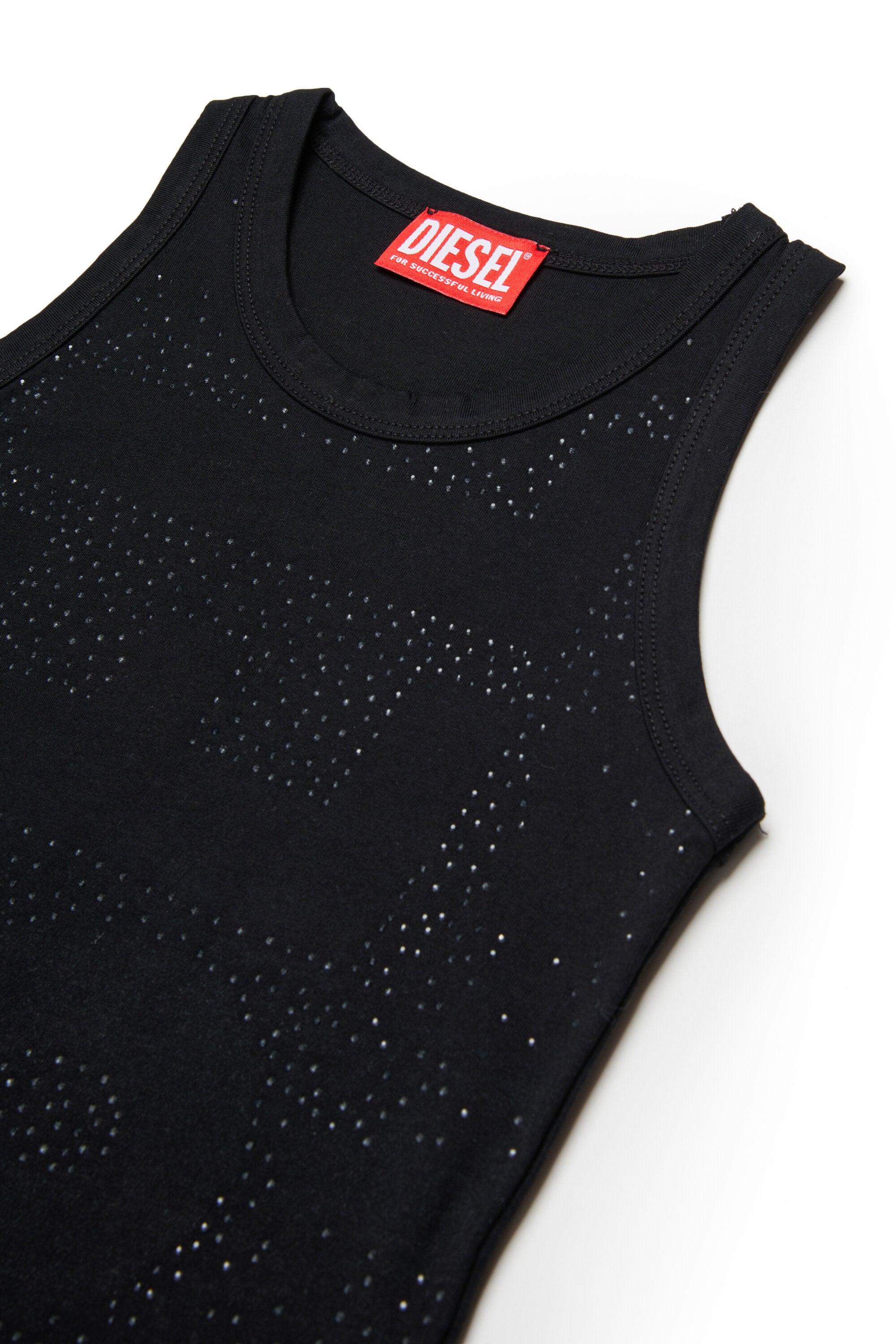 Sleeveless T-shirt with logo