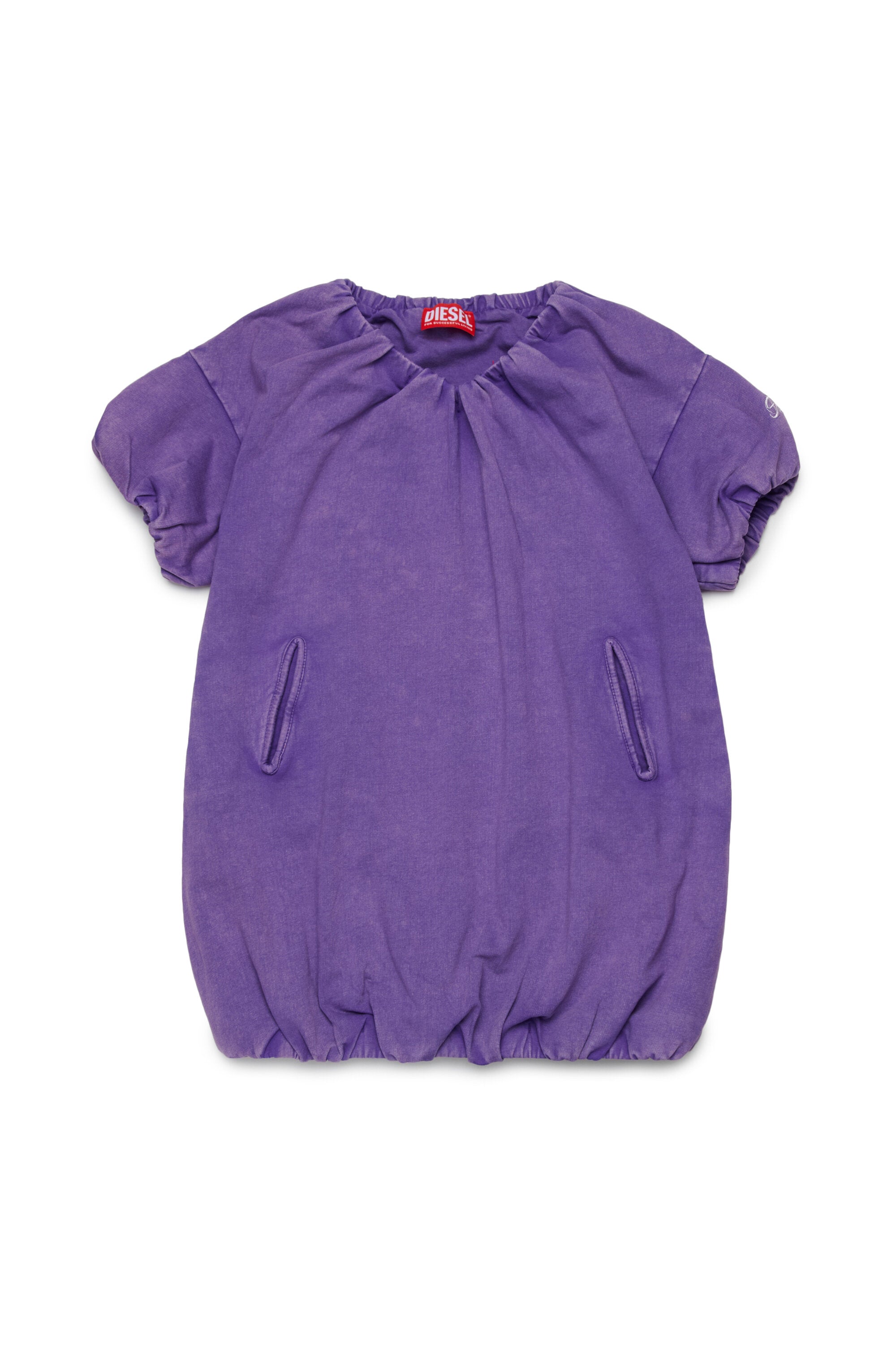 Vestido de manga corta con logo