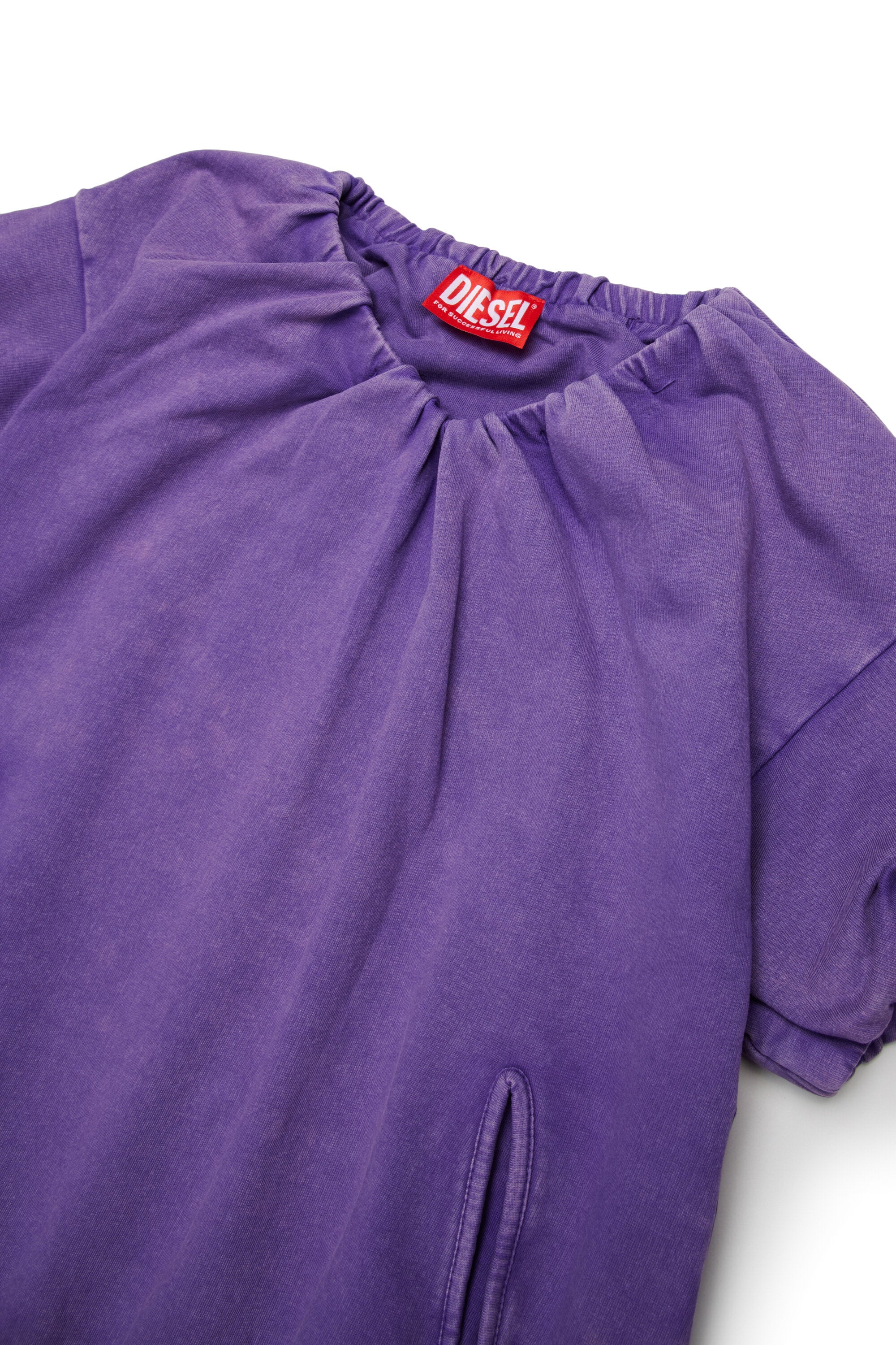 Vestido de manga corta con logo