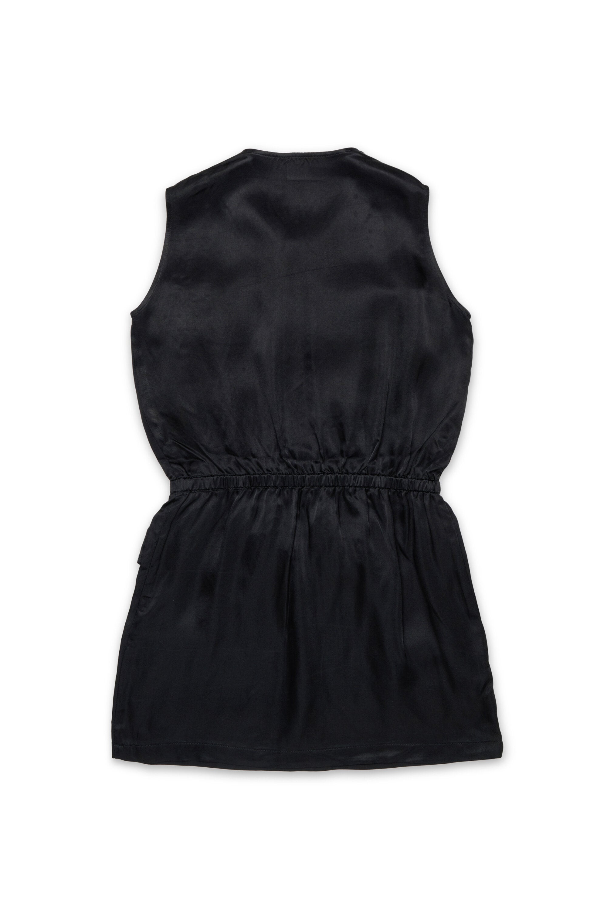 Sleeveless dress with logo