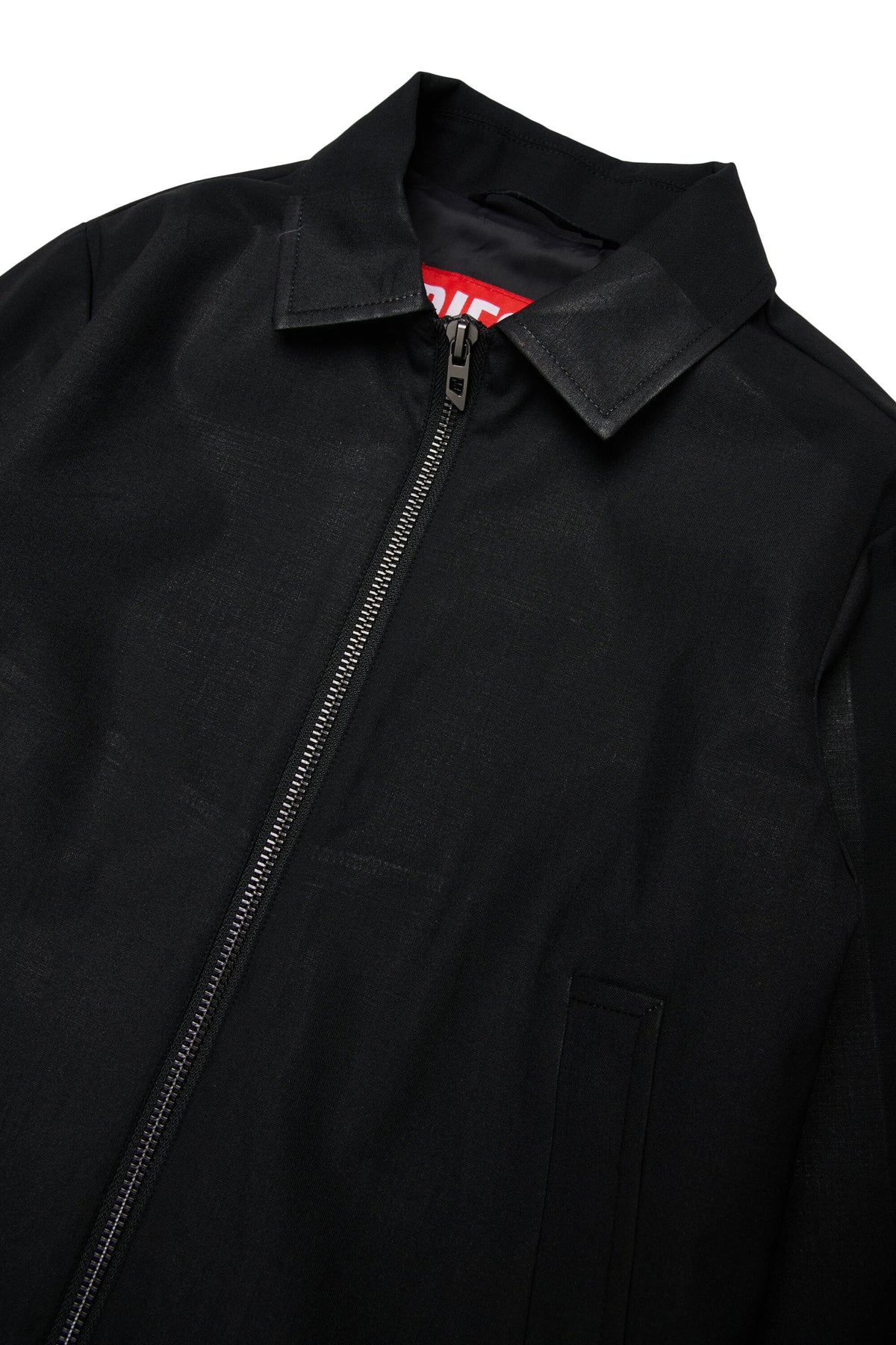 Biker jacket with logo