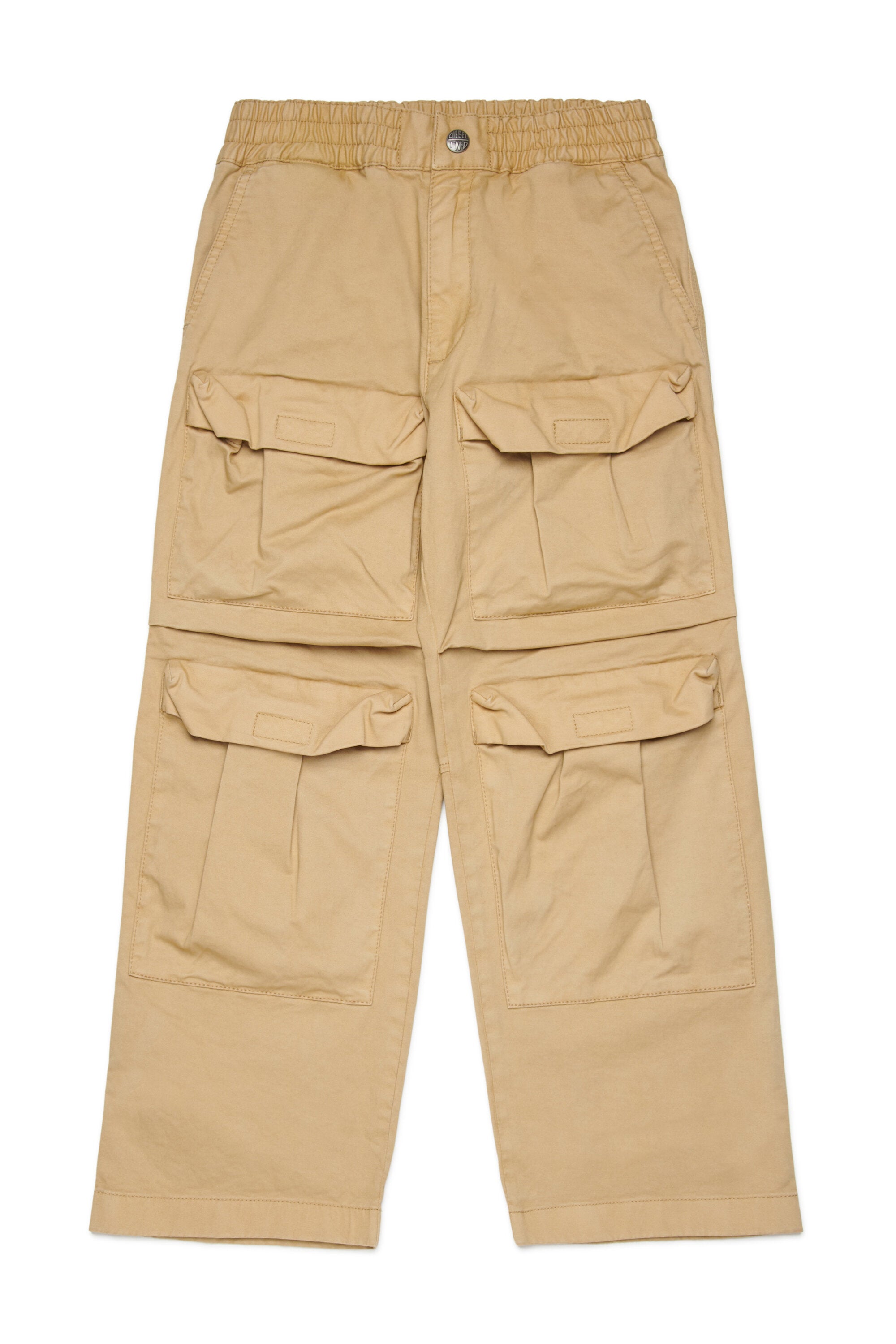 Pantalones cargo con bolsillos aplicados