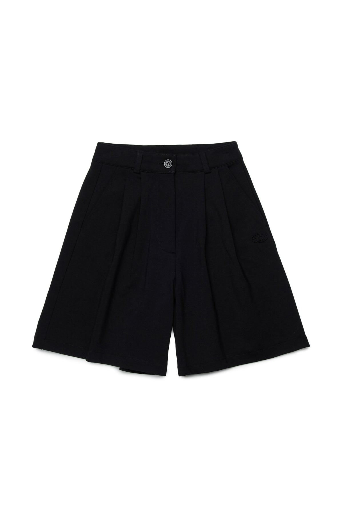 Shorts formales con logo y pinzas