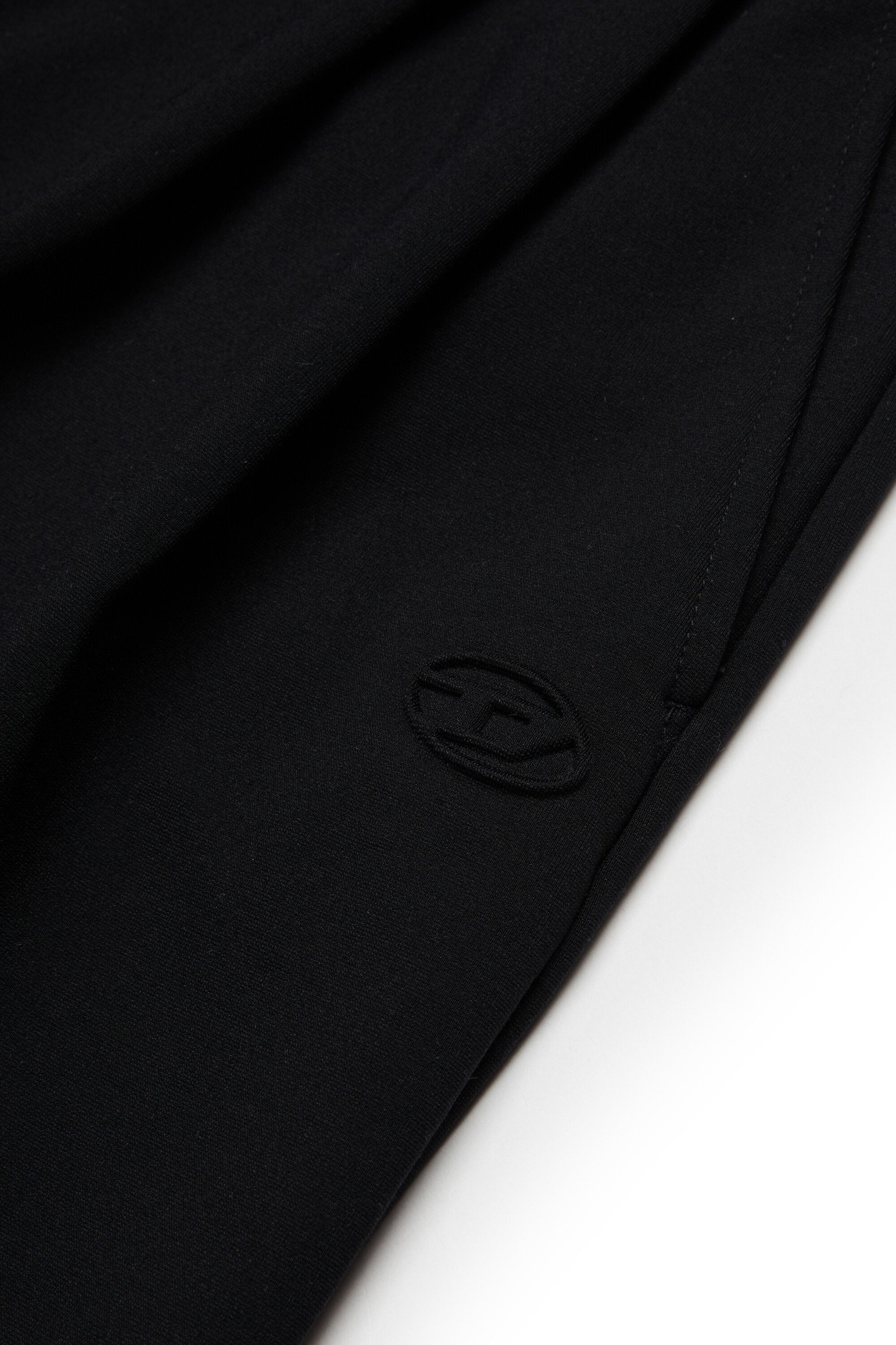 Formal shorts with logo and pleats