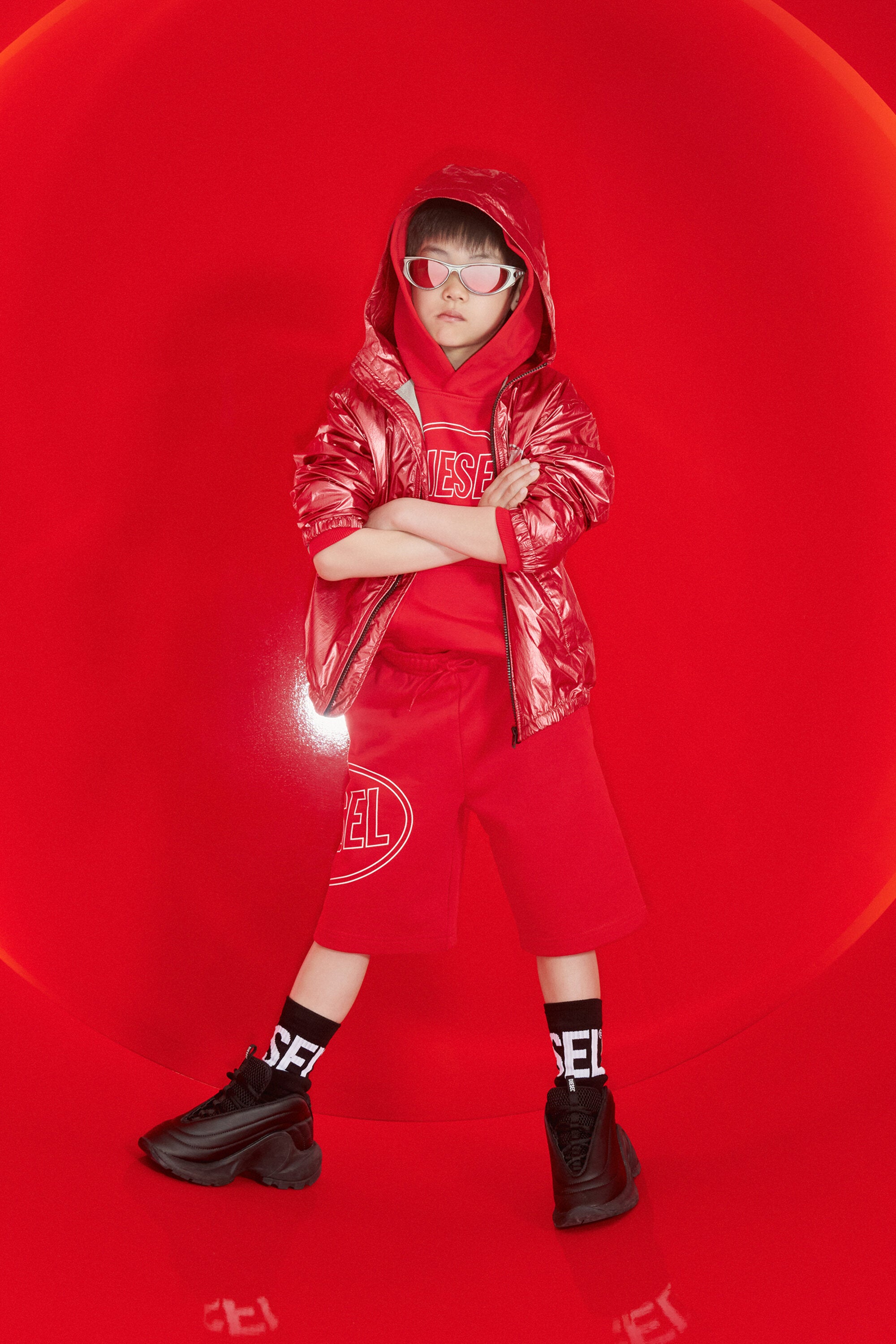 Shorts de felpa con logo