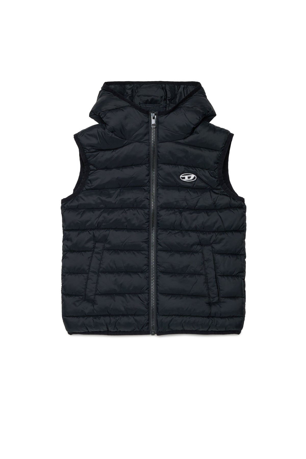 Chaqueta acolchada con logotipo estampado