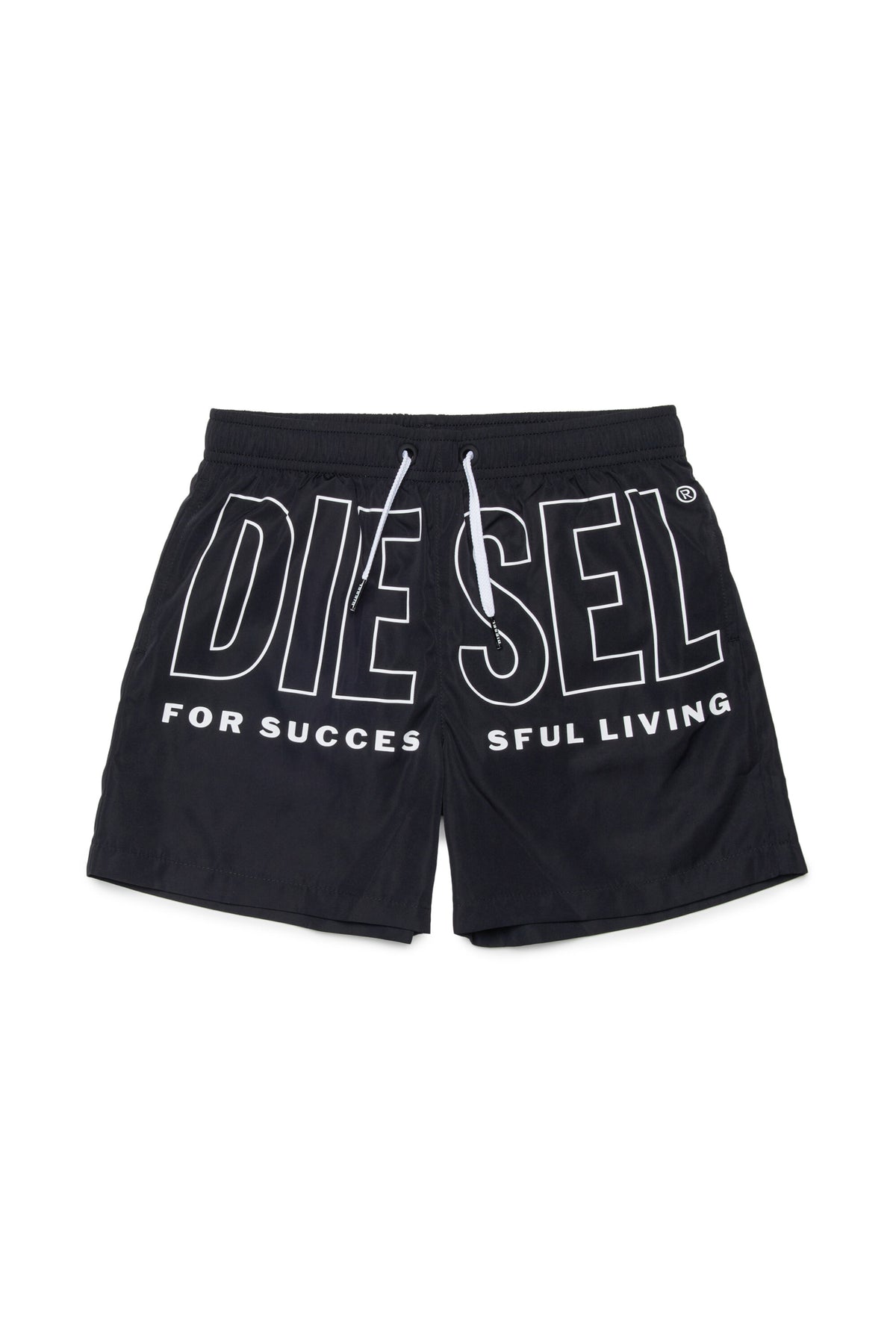 Boxer swimsuit with logo