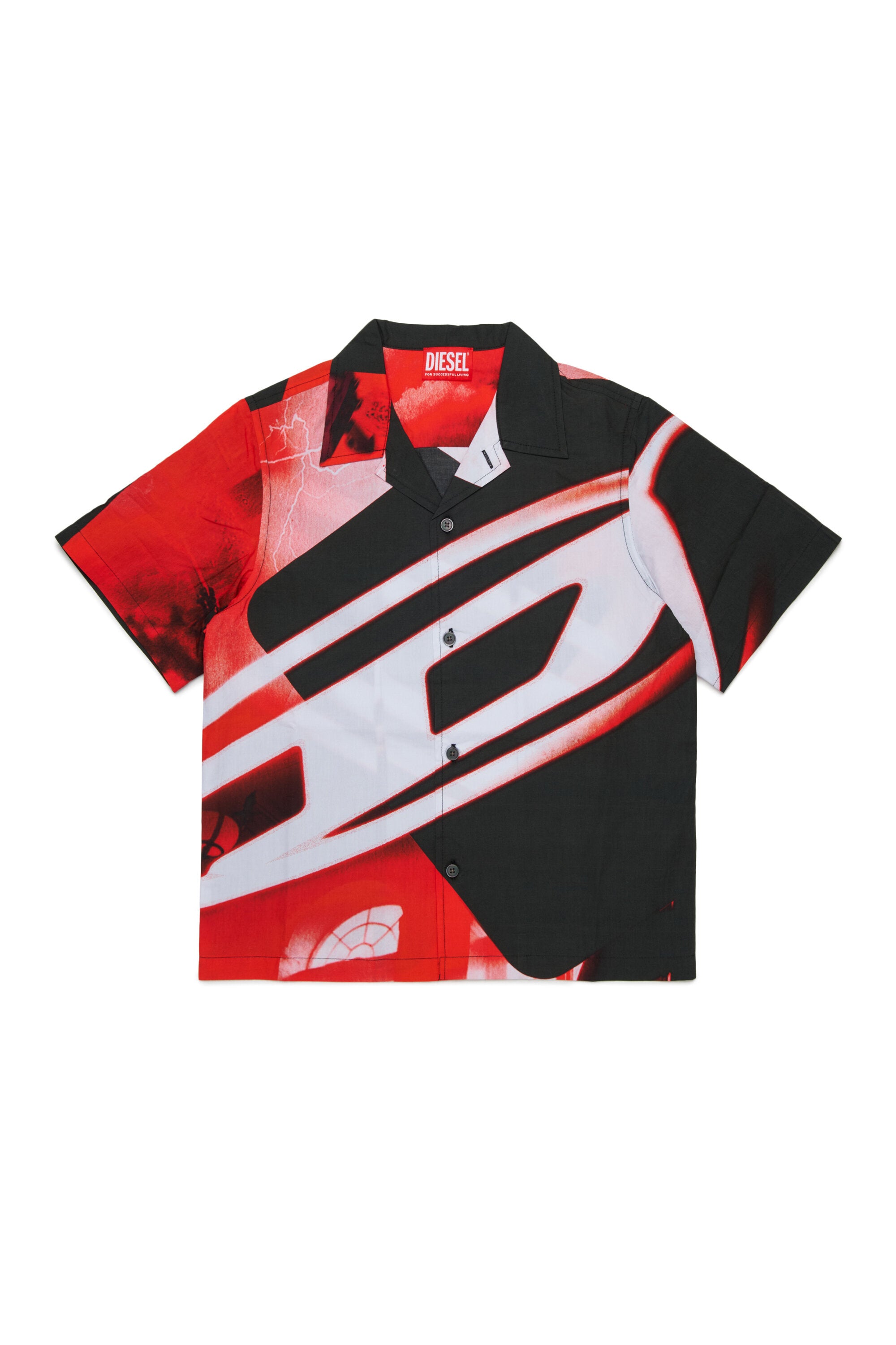 Short-sleeved shirt with logo