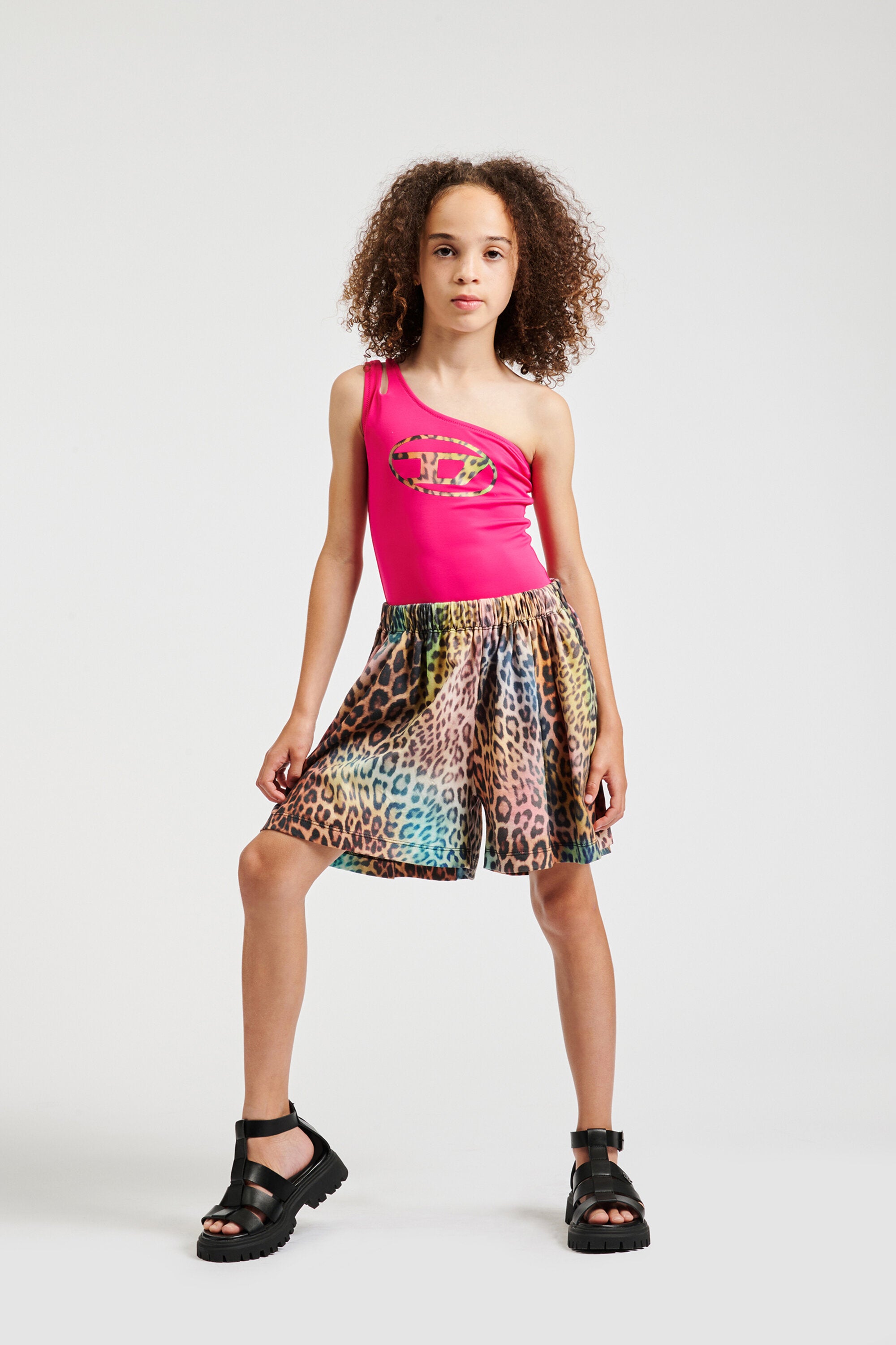 Pantalones cortos de felpa con logo