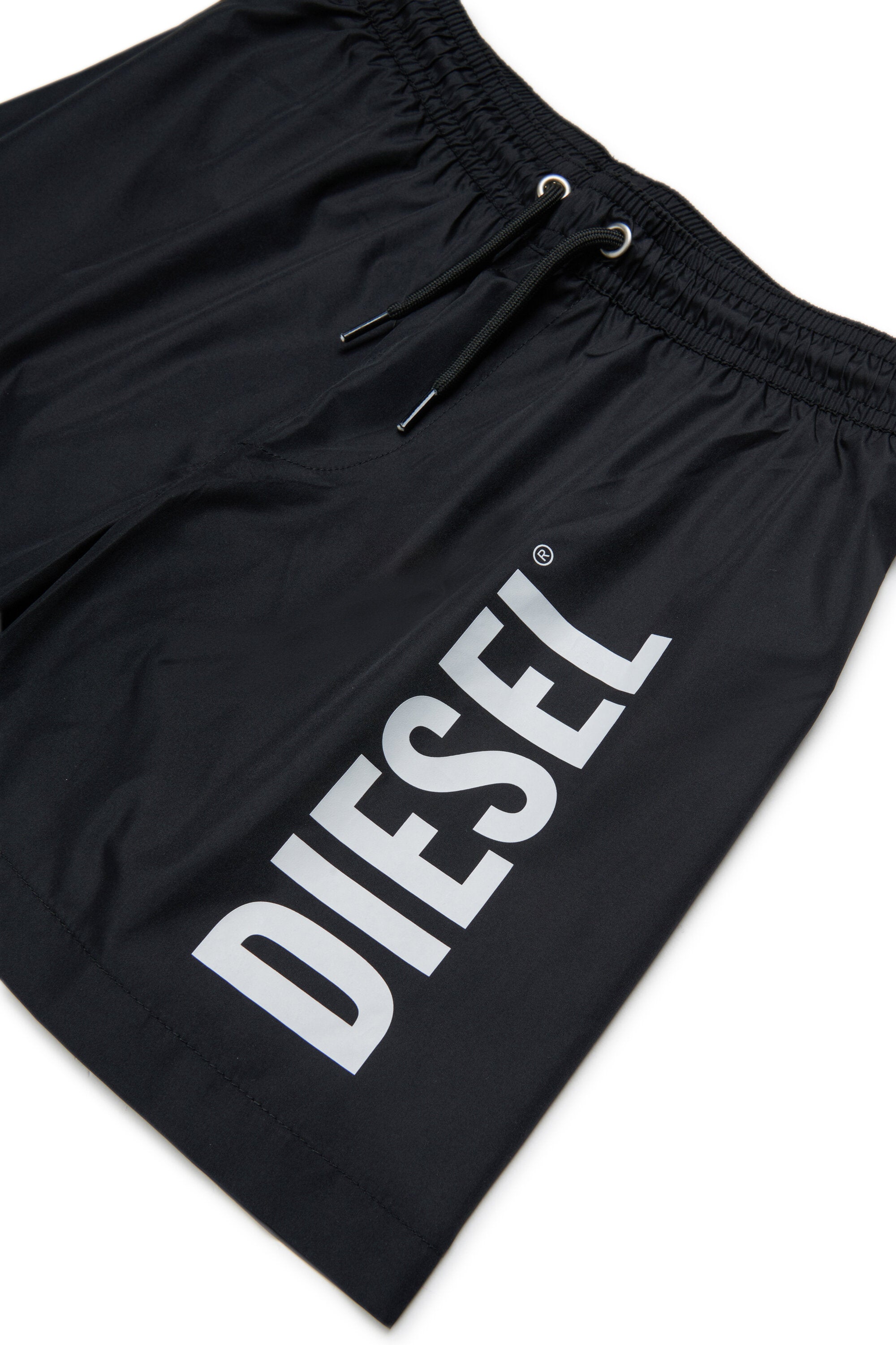 Boxer swimsuit with logo