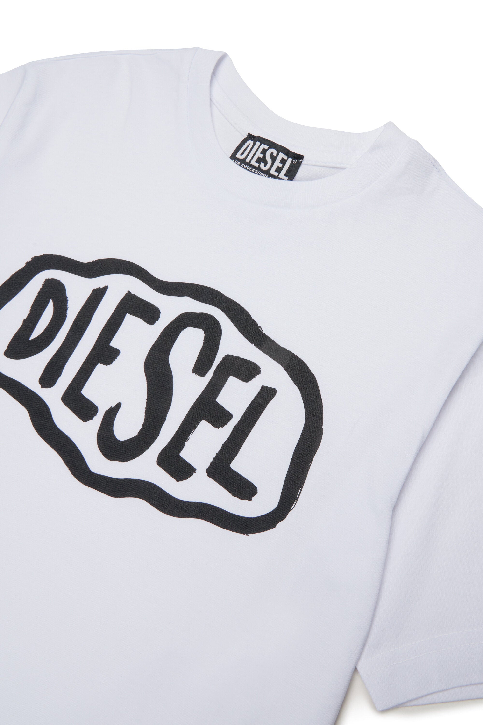 Camiseta de cuello redondo con logo