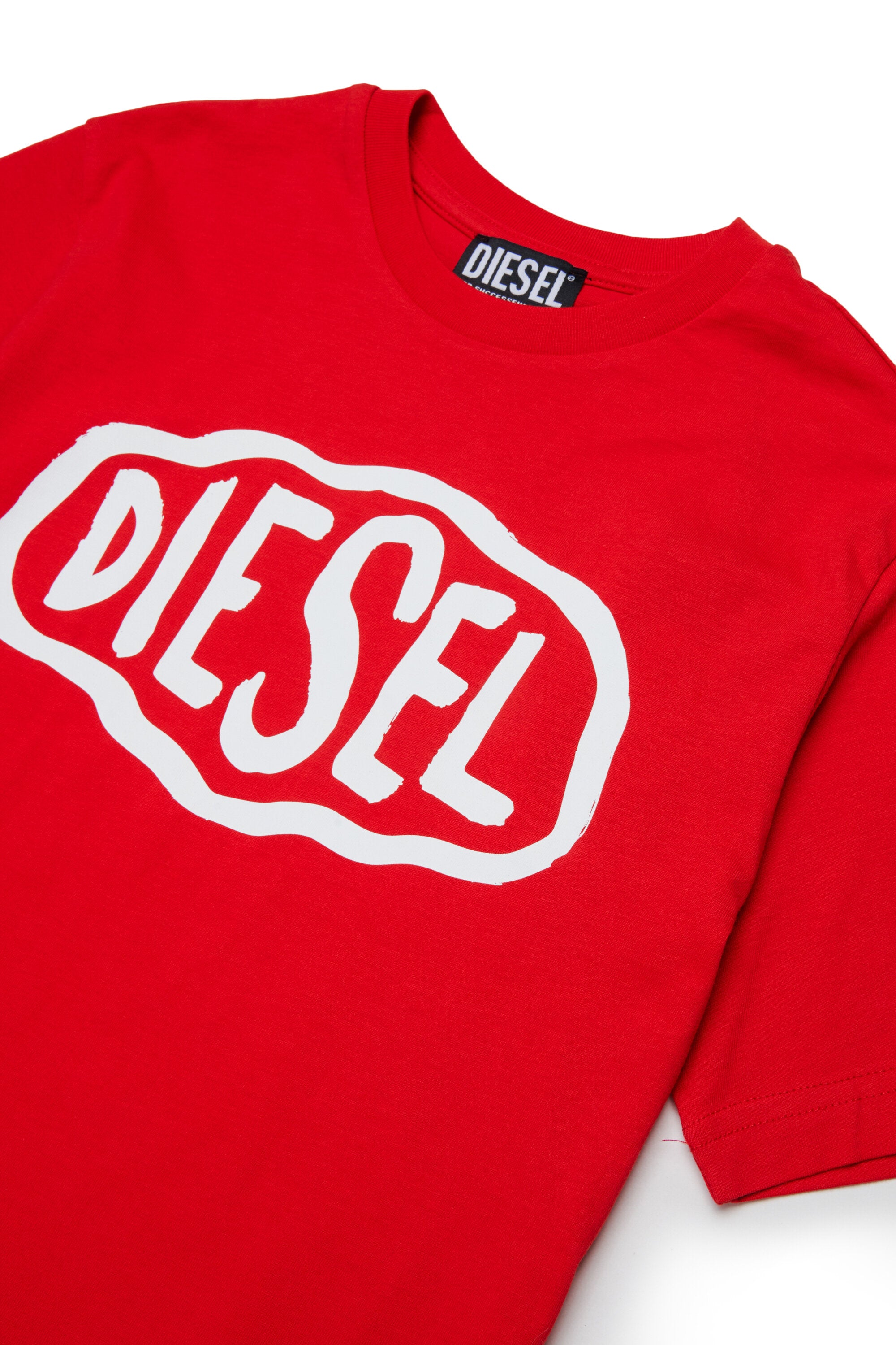 Camiseta de cuello redondo con logo