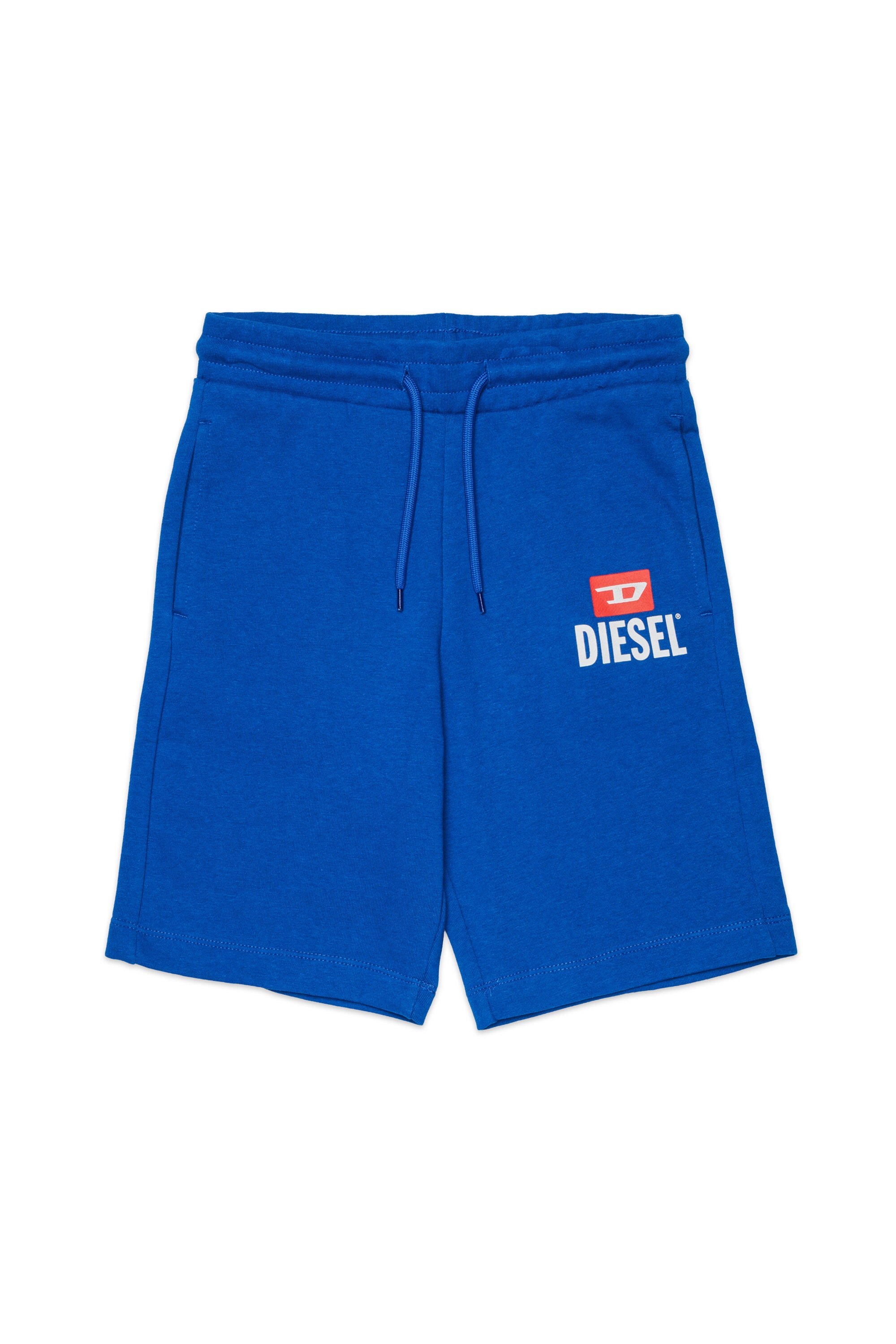 Fleece shorts with logo
