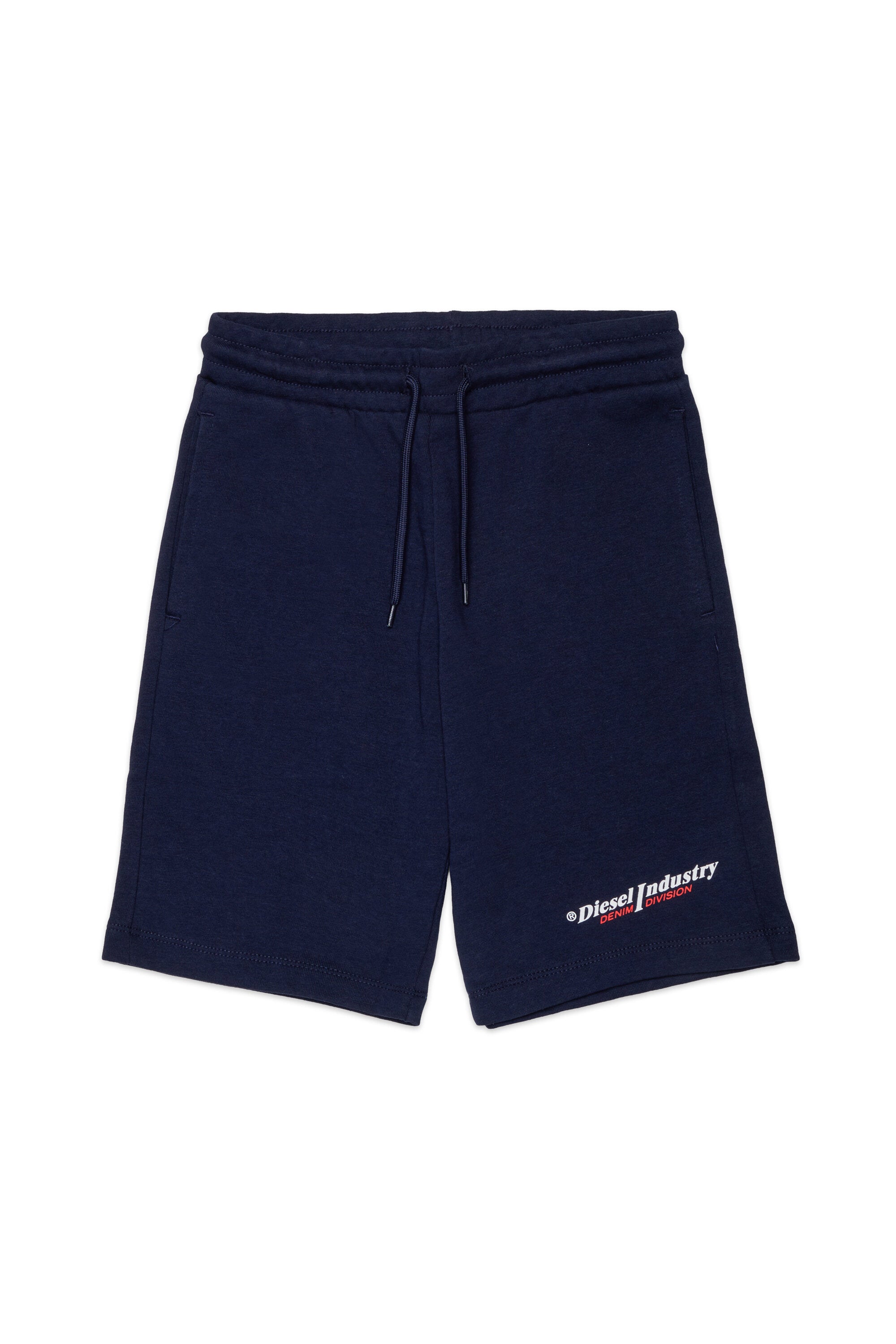 Fleece shorts with logo