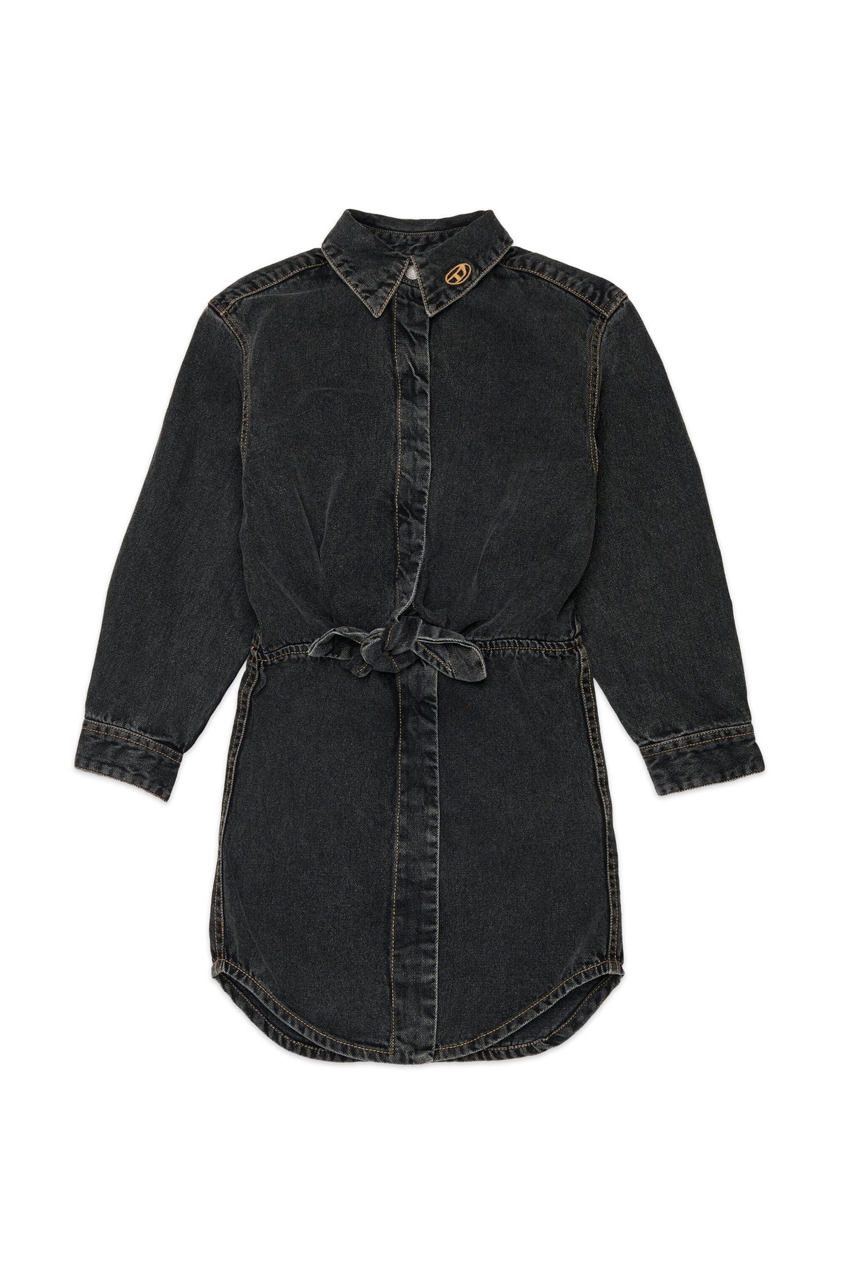 Vestido vaquero con logo