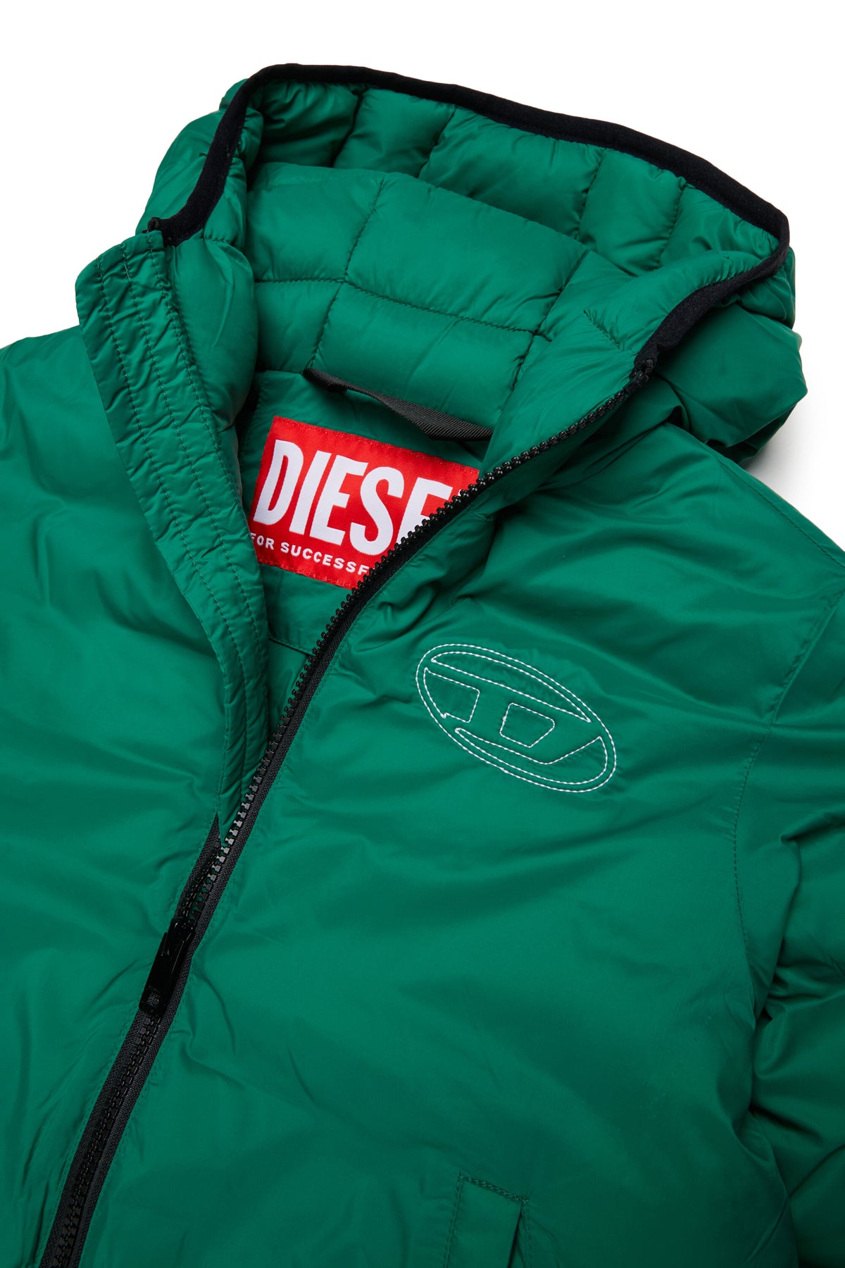 Chaqueta acolchada con logo estampado