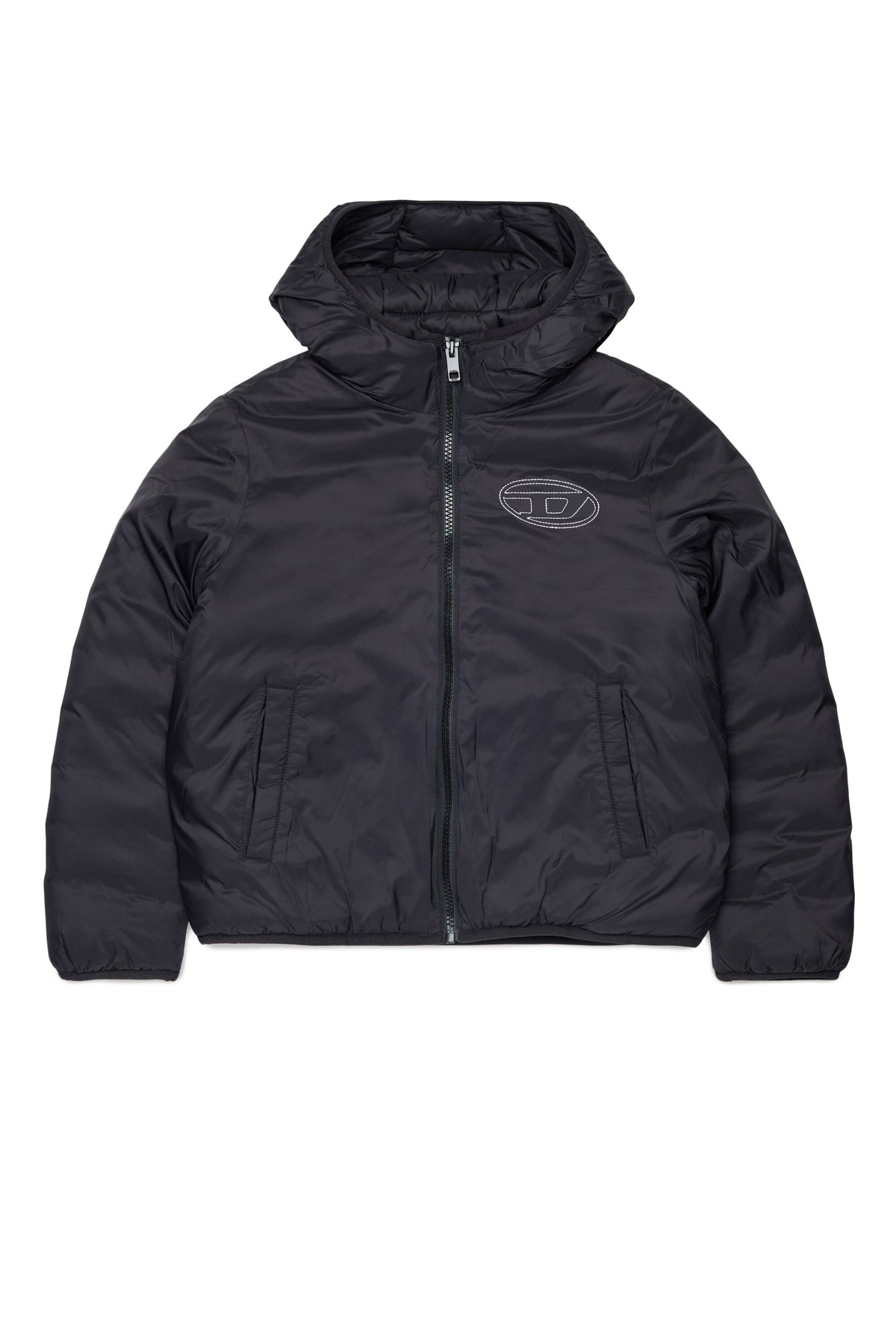 Chaqueta acolchada con logo estampado