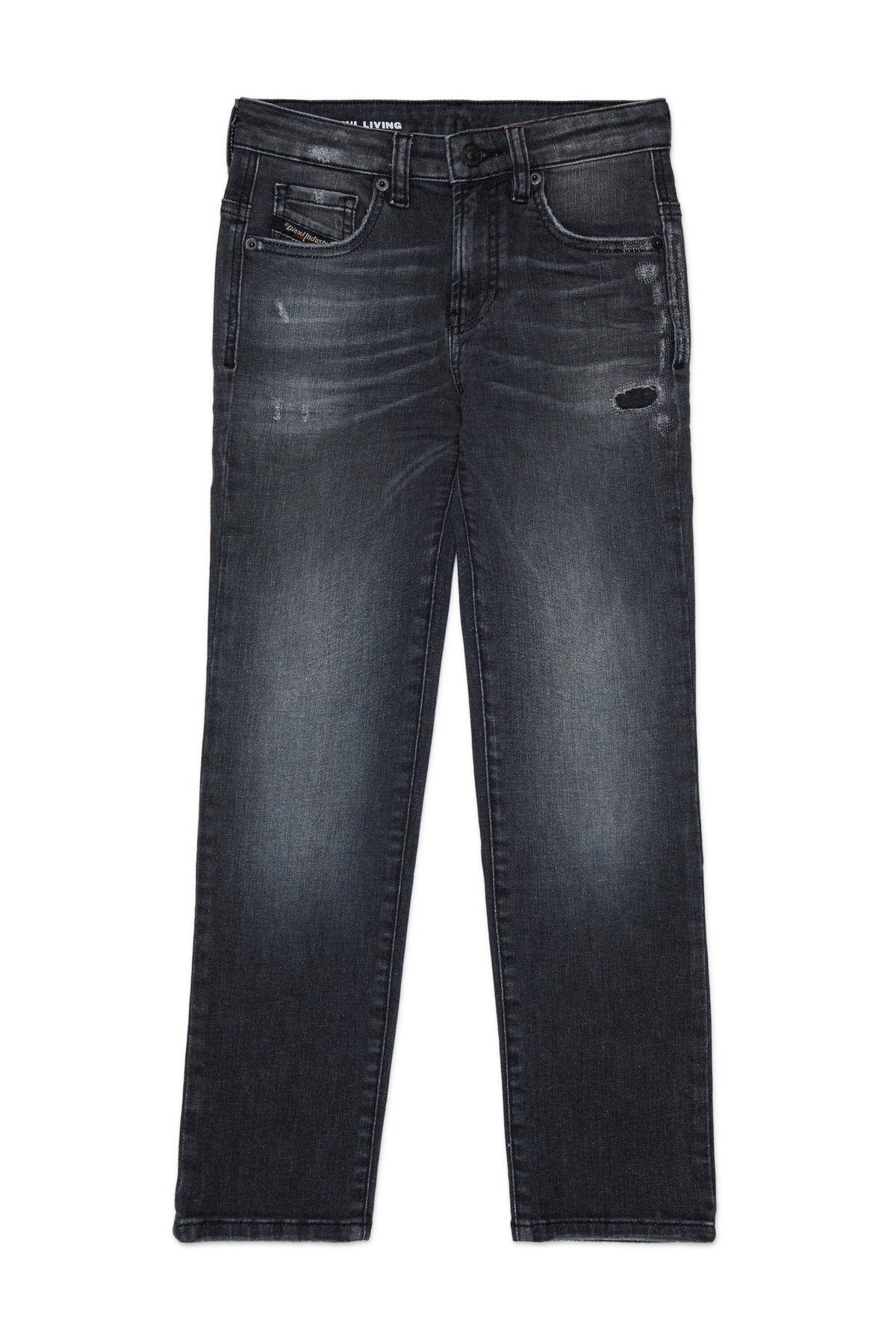 Regular fit jeans in gray wash - D-Ilia