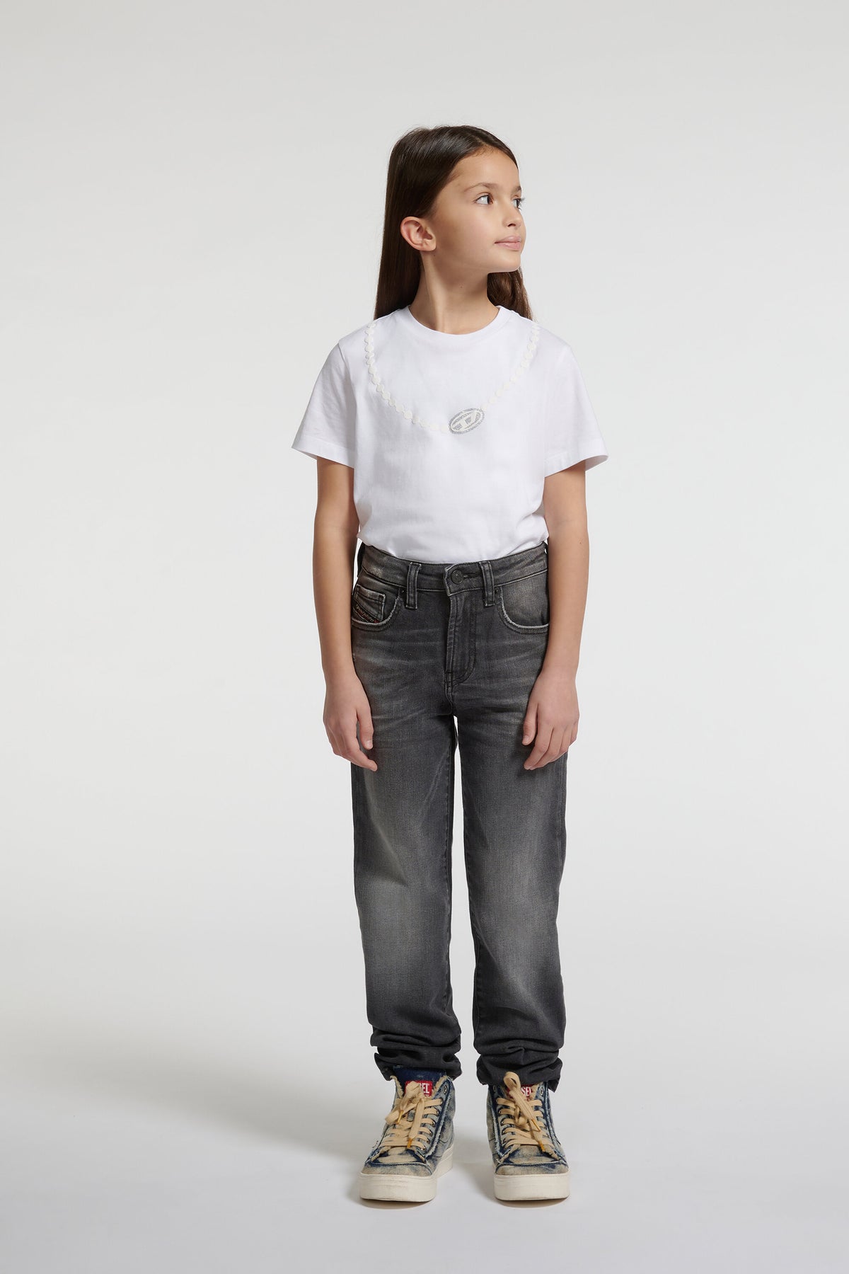 Regular fit jeans in gray wash - D-Ilia
