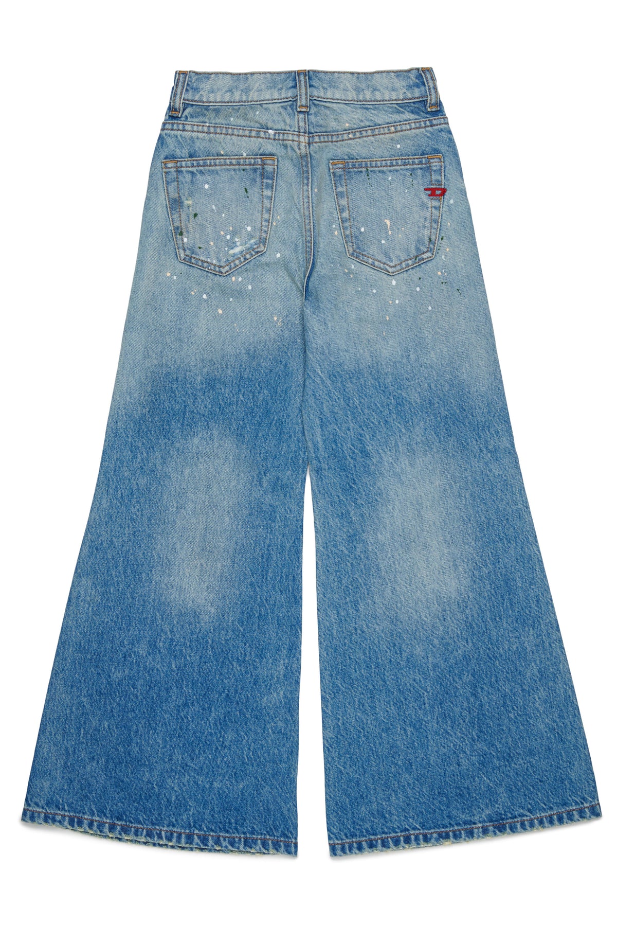 Flare fit jeans with used effect - D-Aromy