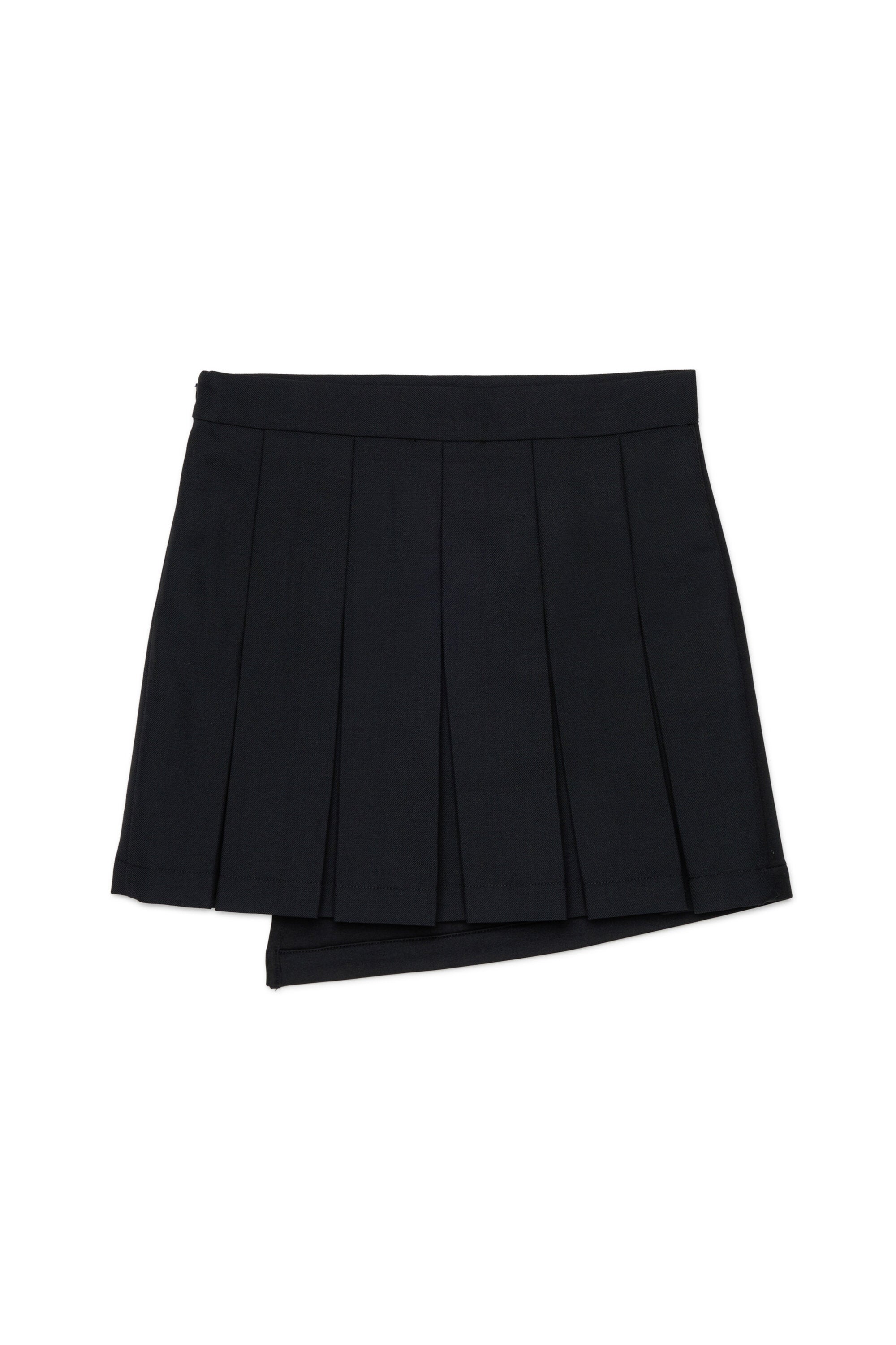 Falda plisada con logo