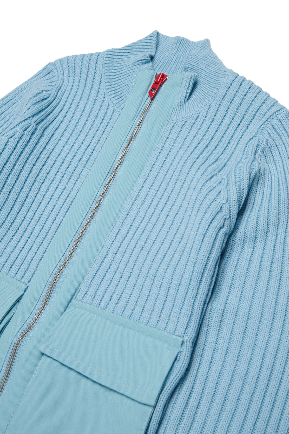 Zip cardigan with logo