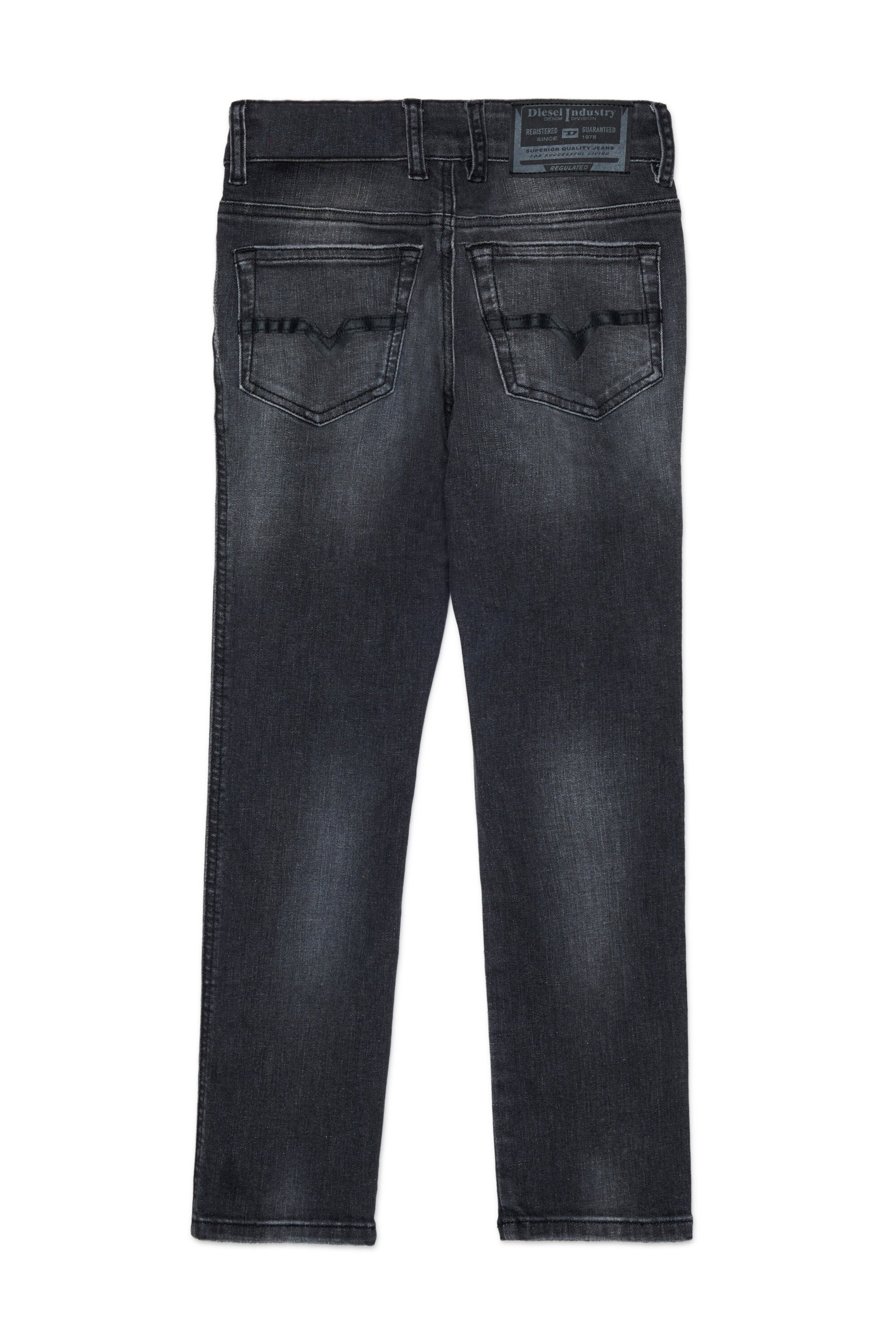 Jeans corte slim lavado negro - D-Veel
