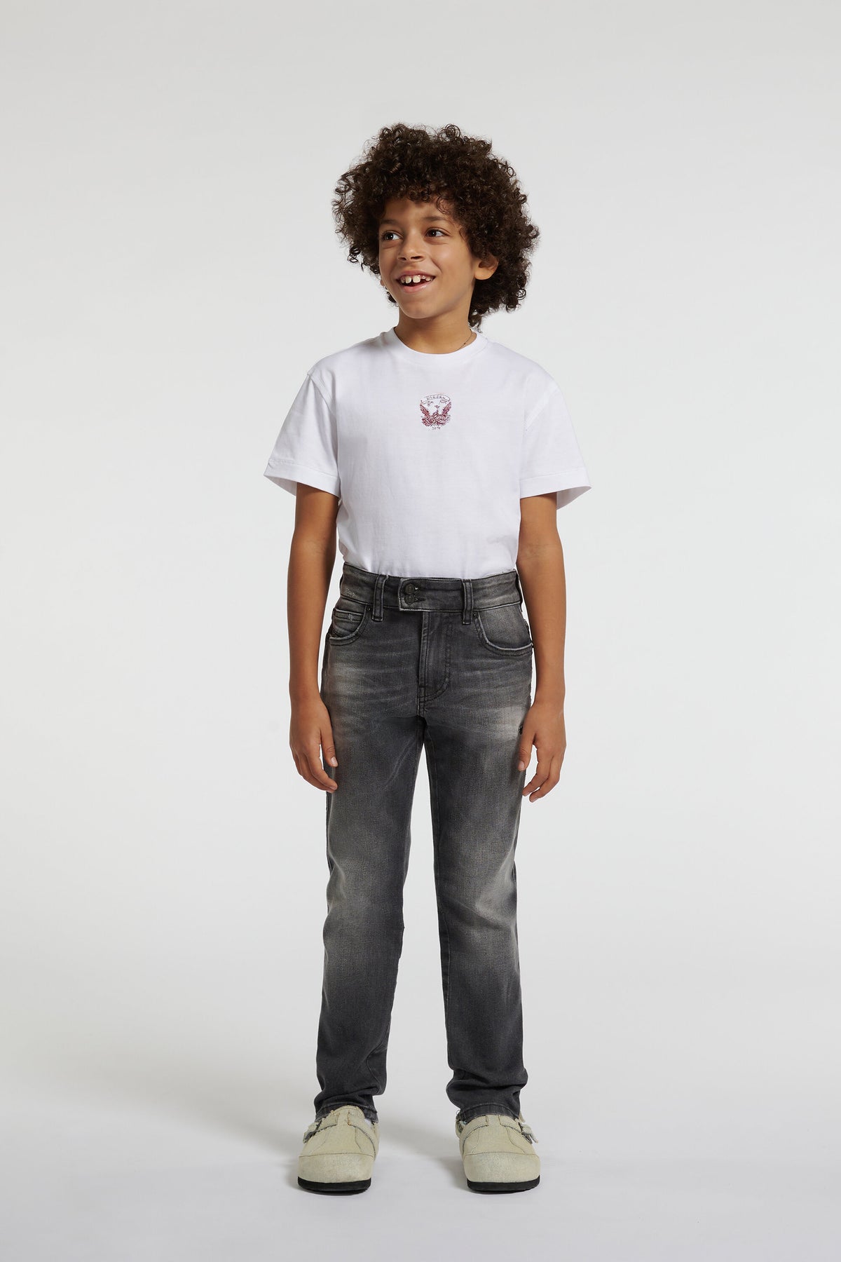 Jeans corte slim lavado negro - D-Veel