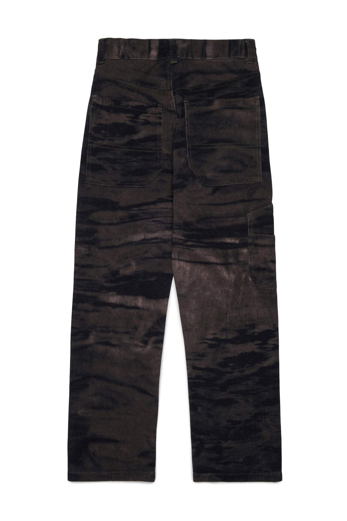 Pantalones cargo efecto terciopelo