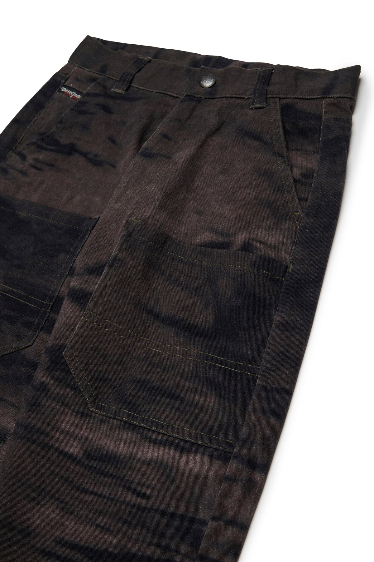 Pantalones cargo efecto terciopelo