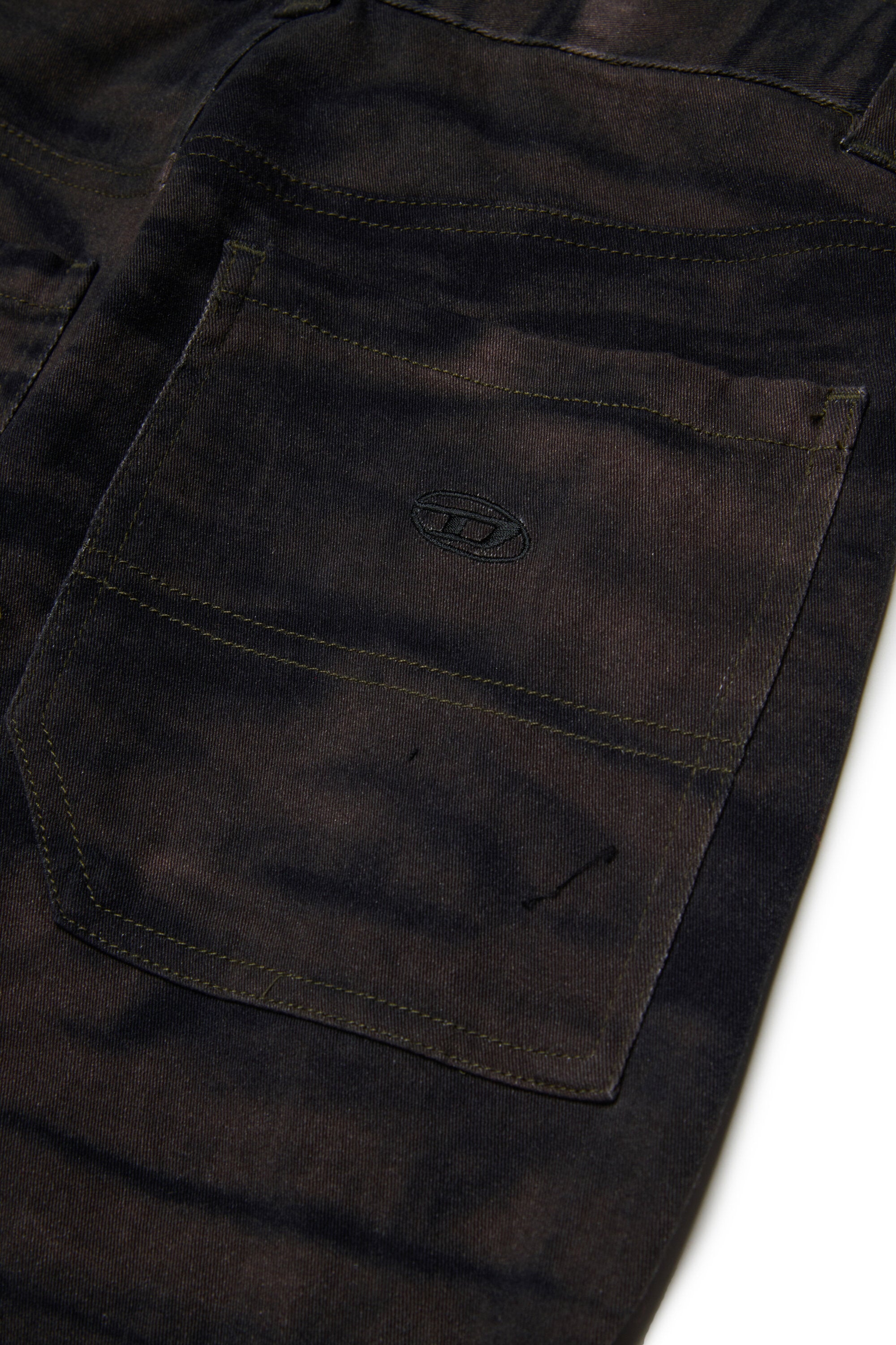 Corduroy-effect cargo pants