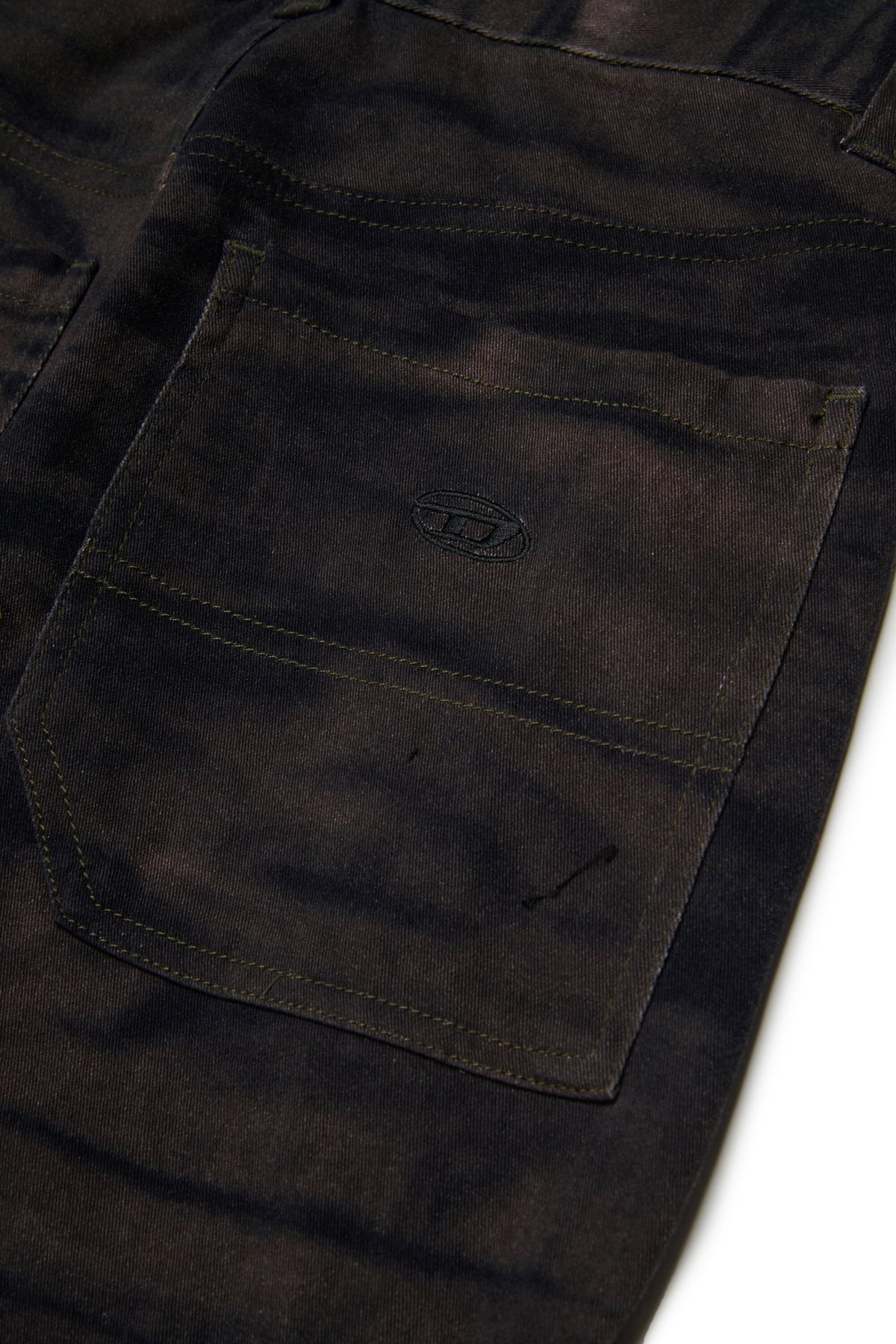 Pantalones cargo efecto terciopelo