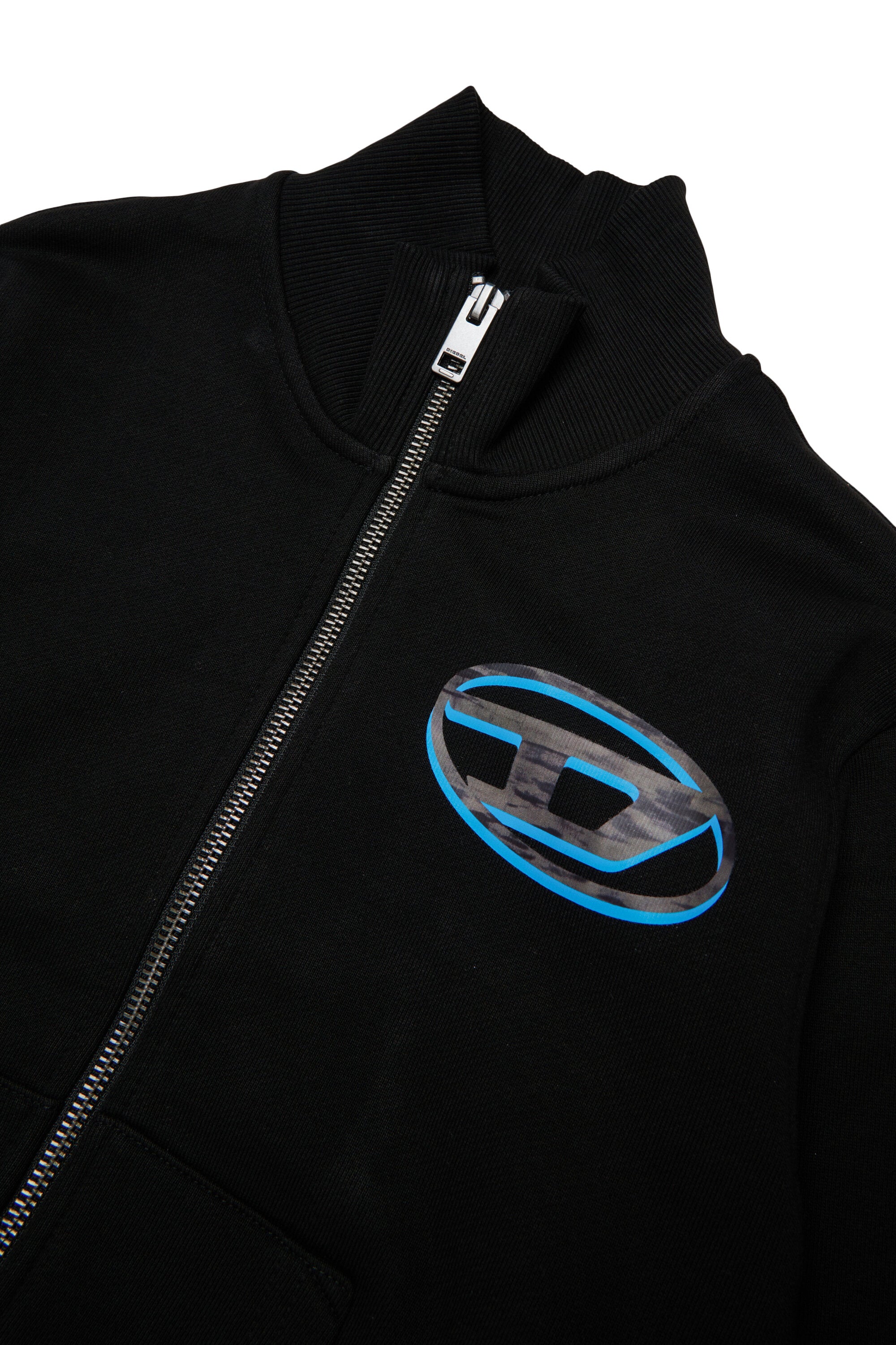 Sudadera con cremallera y logo