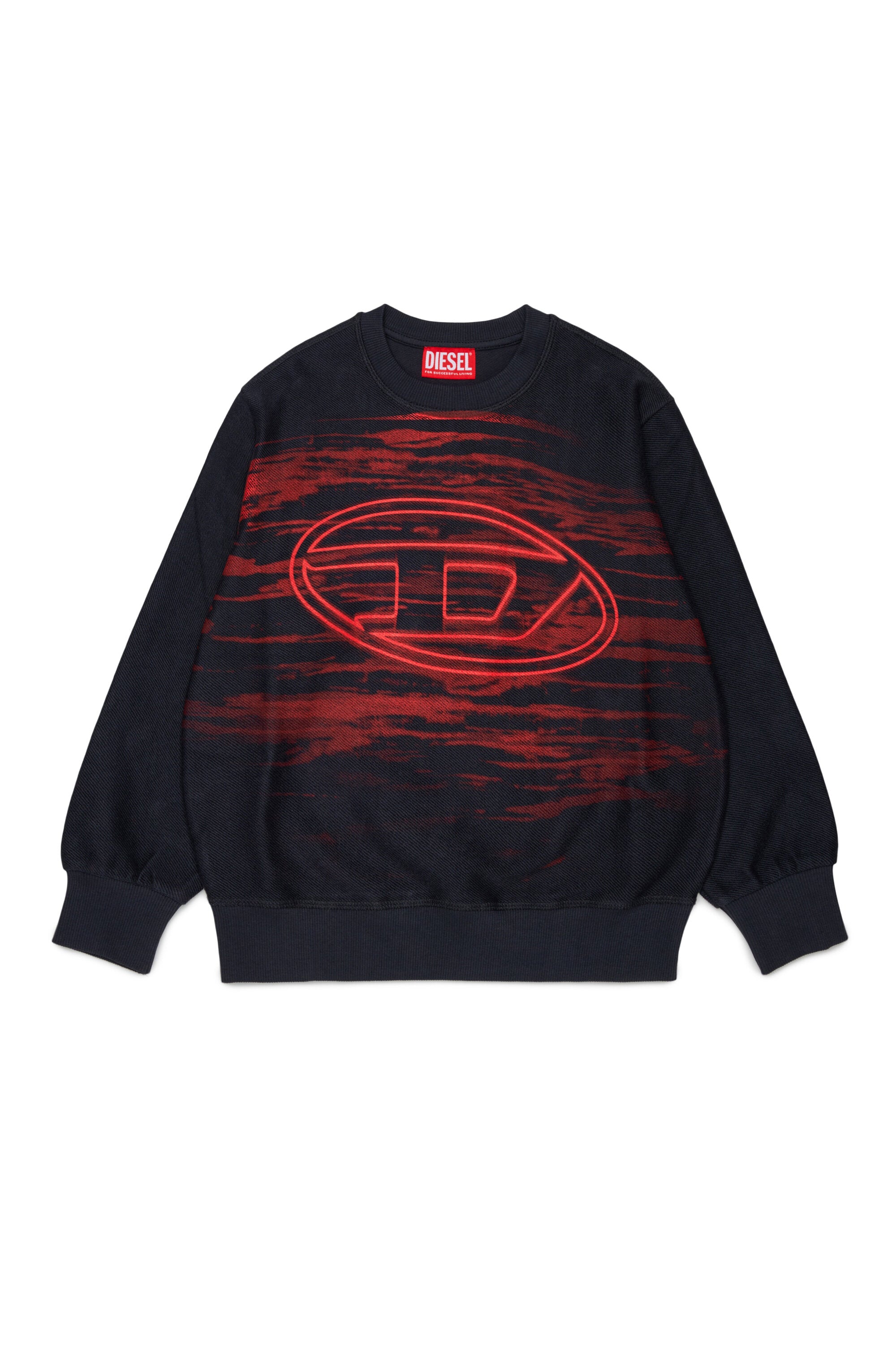 Sudadera de cuello redondo con logo estampado