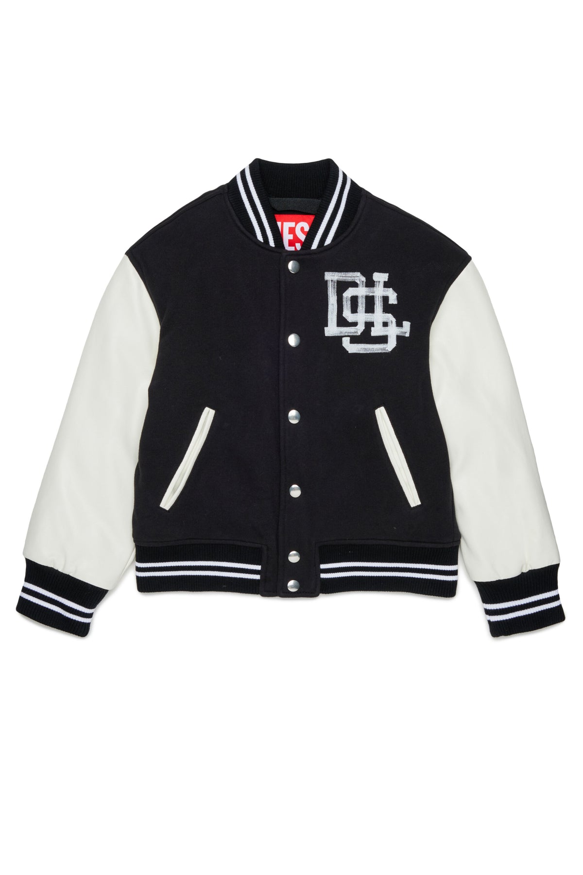 Cazadora bomber con logo estampado