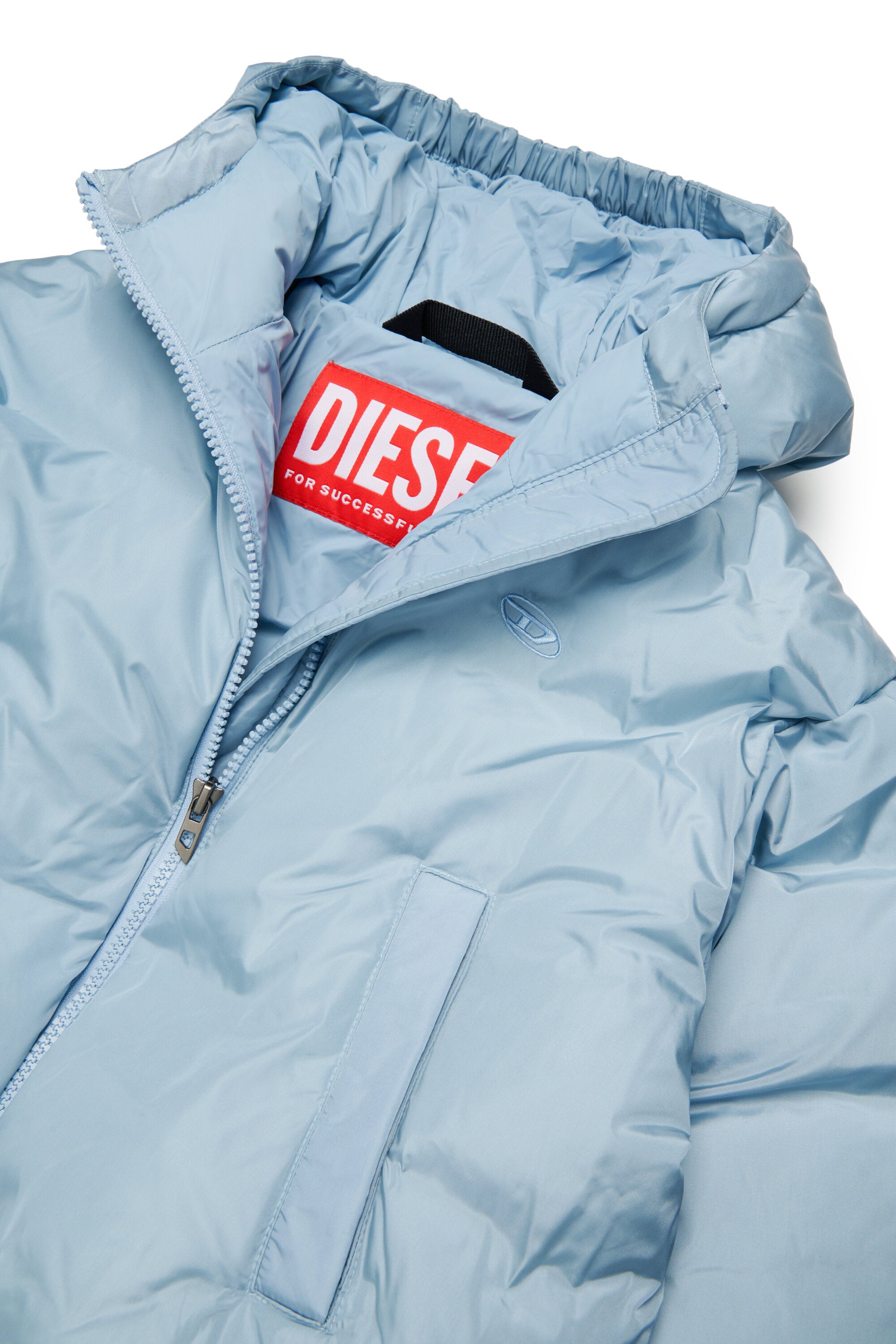Chaqueta acolchada con logo estampado