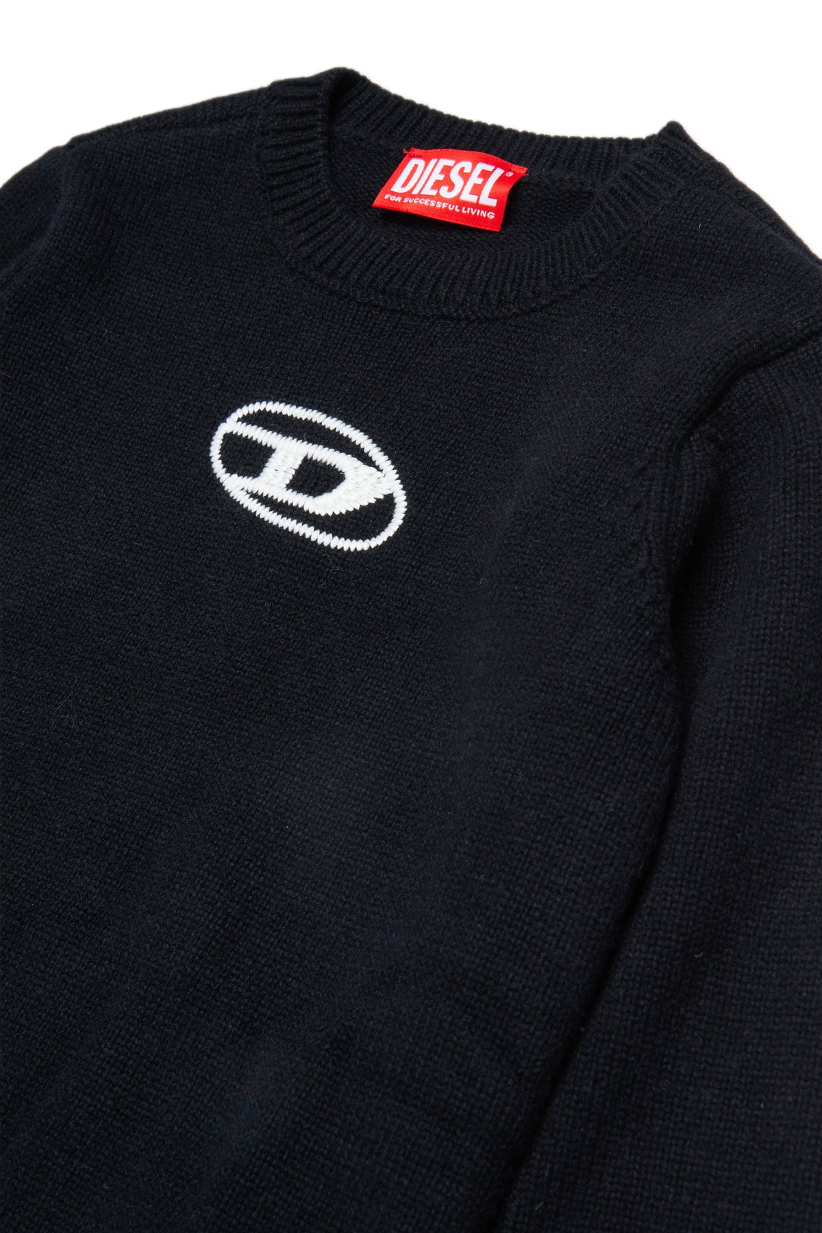 Crew-neck pullover with logo