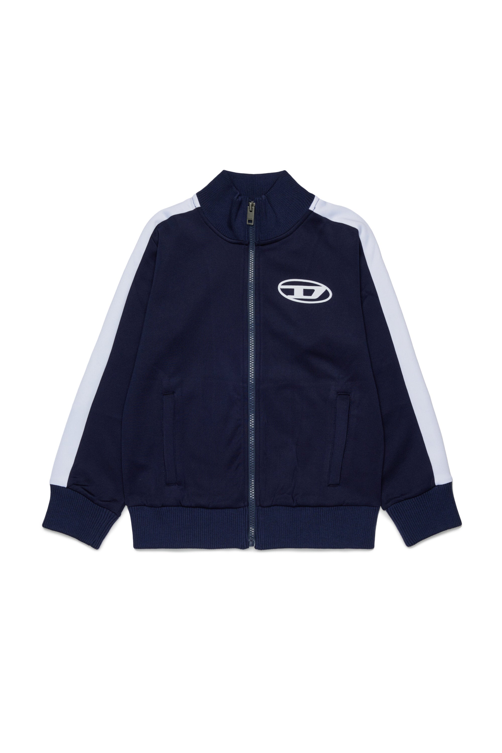 Zip-up sweatshirt with logo