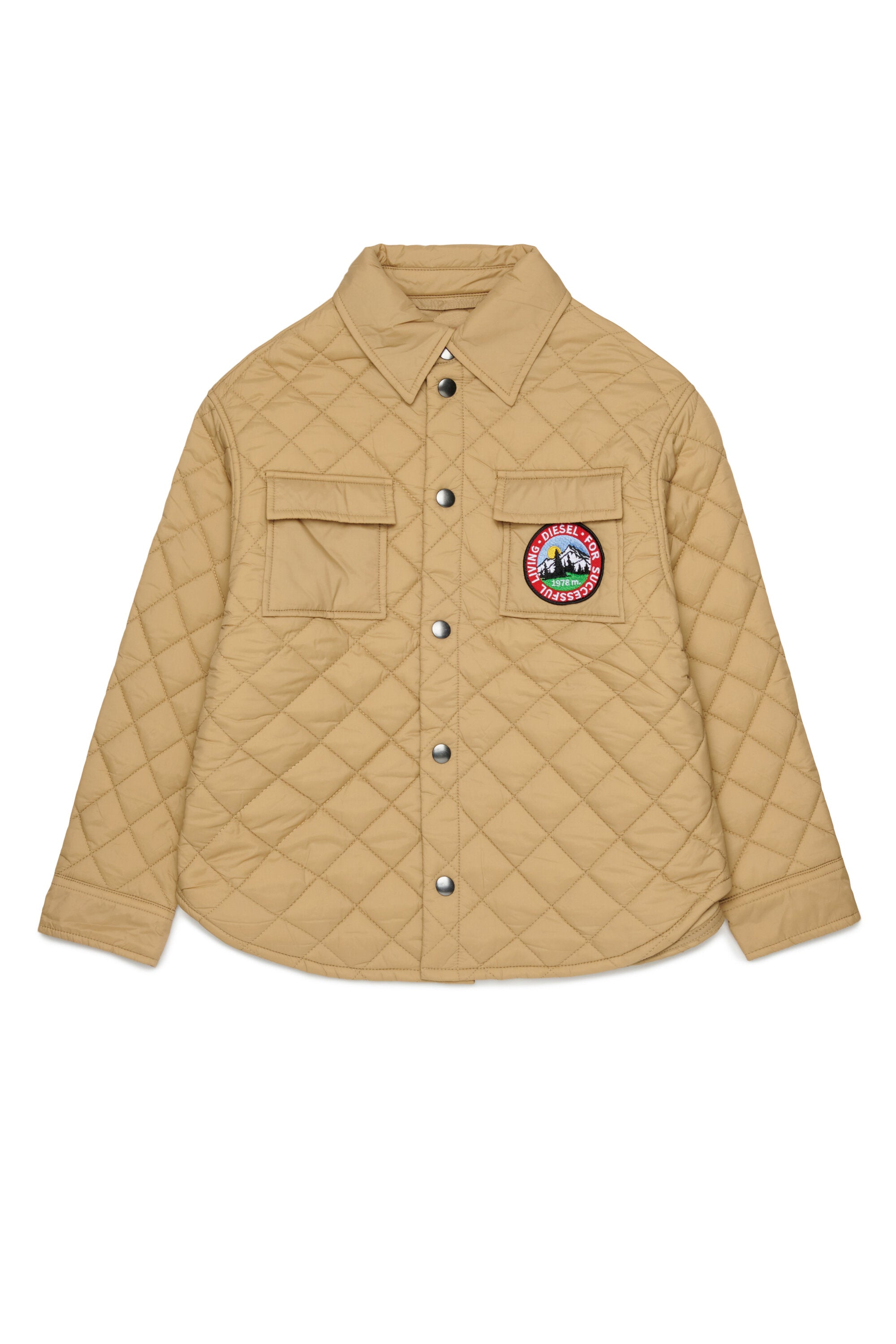 Padded jacket with logo