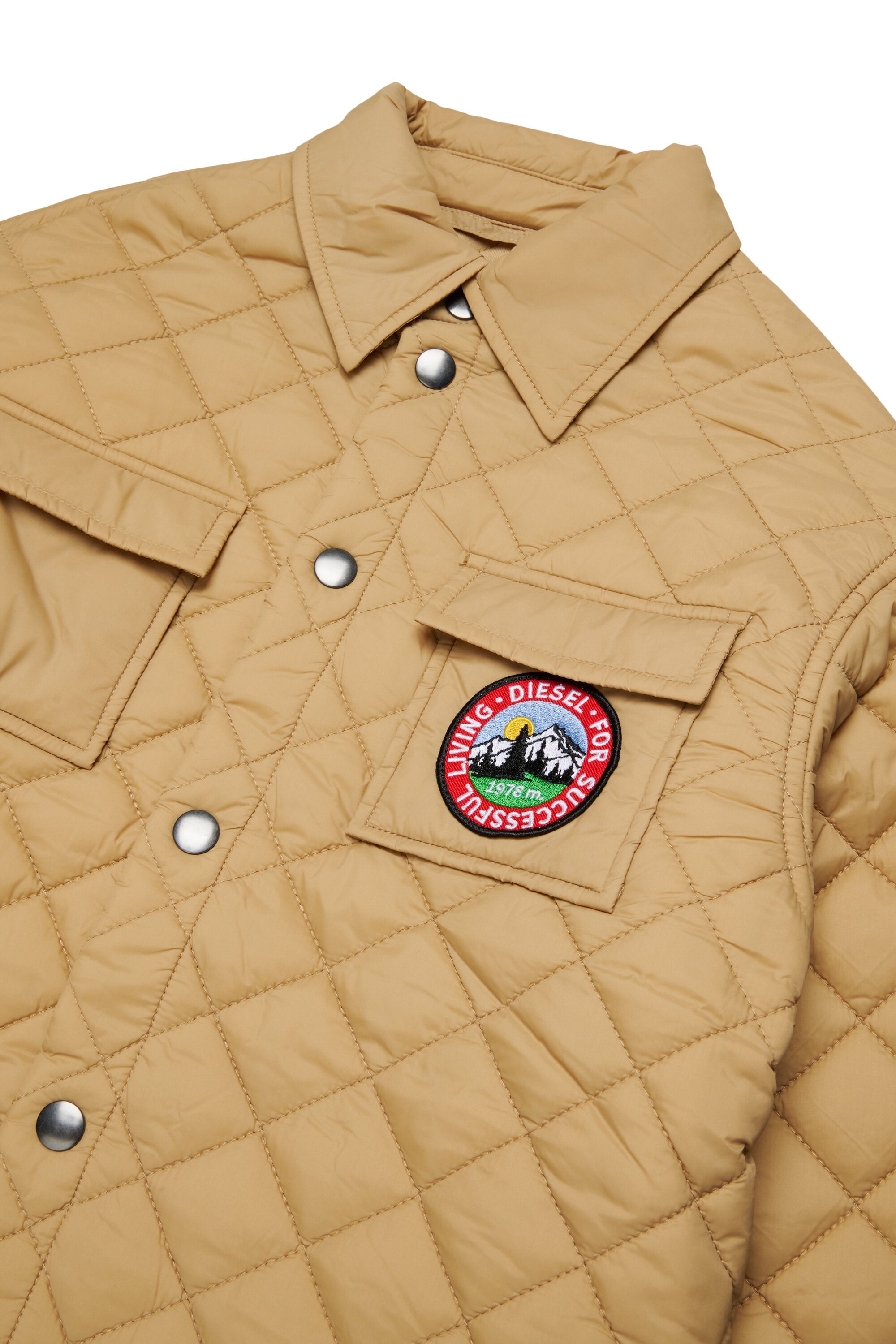 Padded jacket with logo