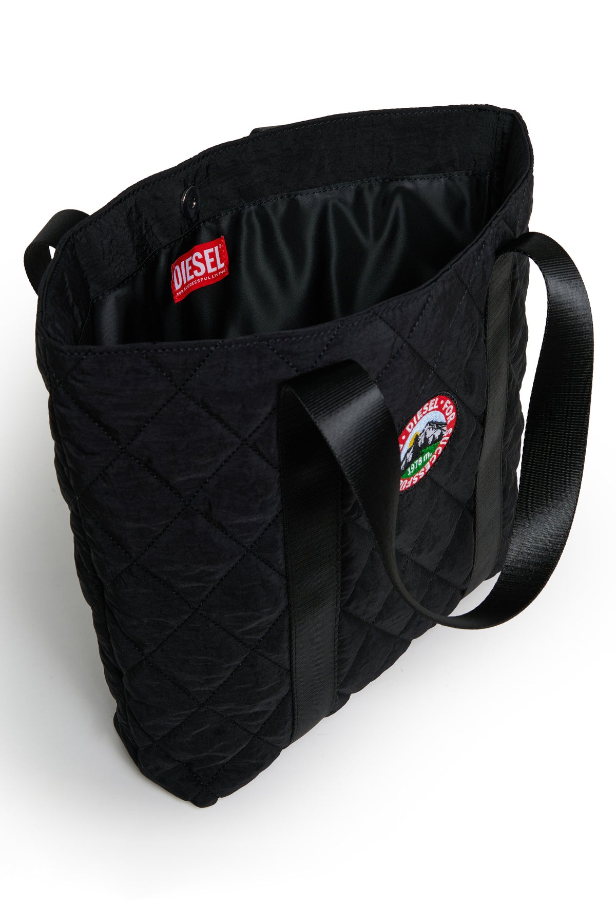 Bolso acolchado con logo