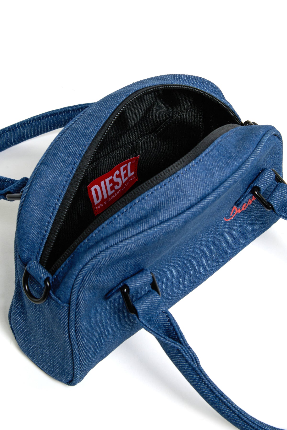 Denim bag with logo