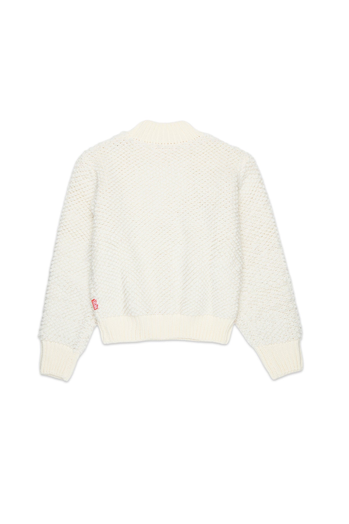 Jersey de cuello redondo con efecto peluche