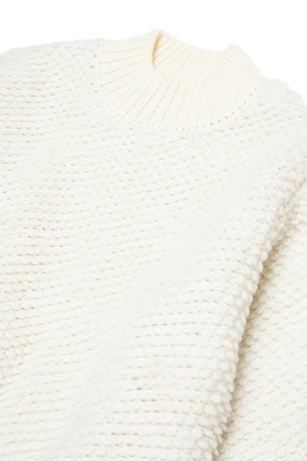 Jersey de cuello redondo con efecto peluche