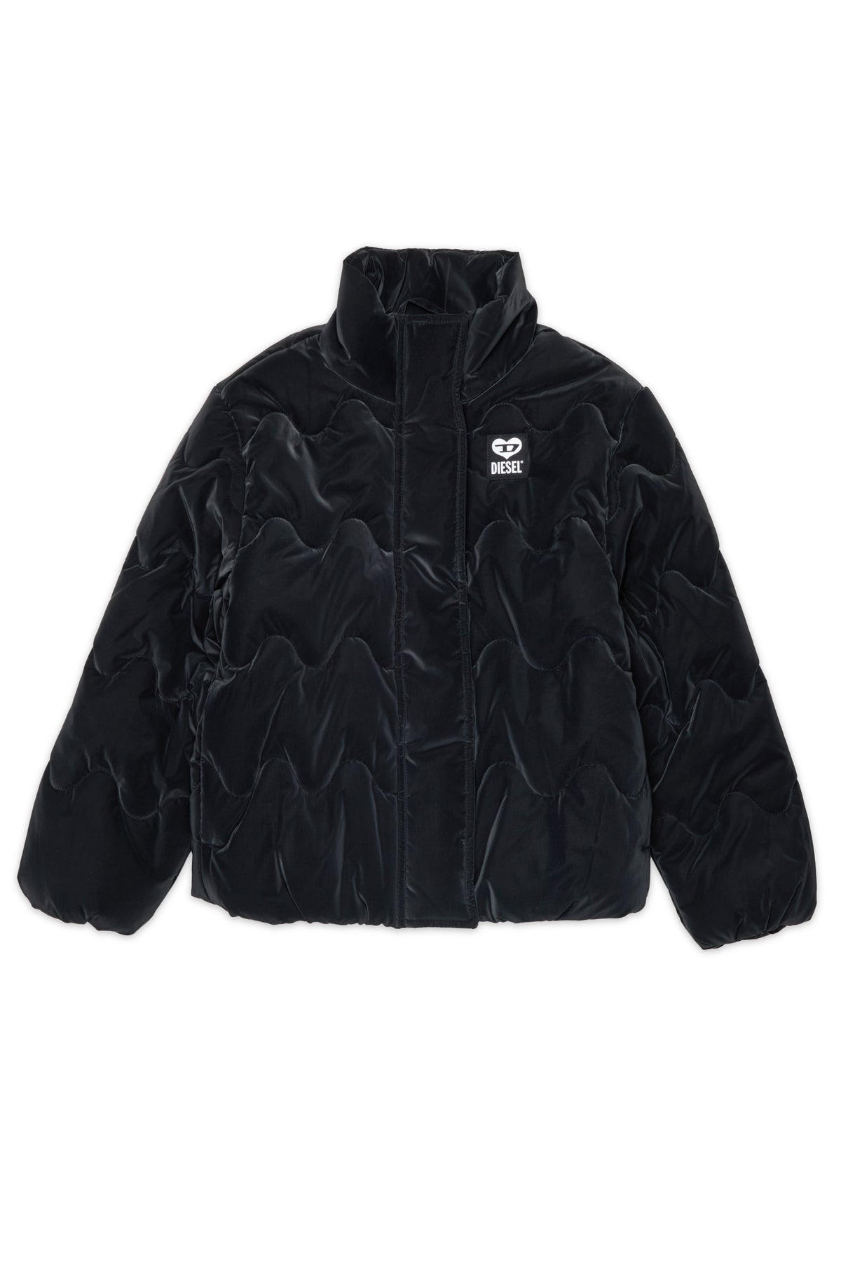 Chaqueta acolchada con logo estampado